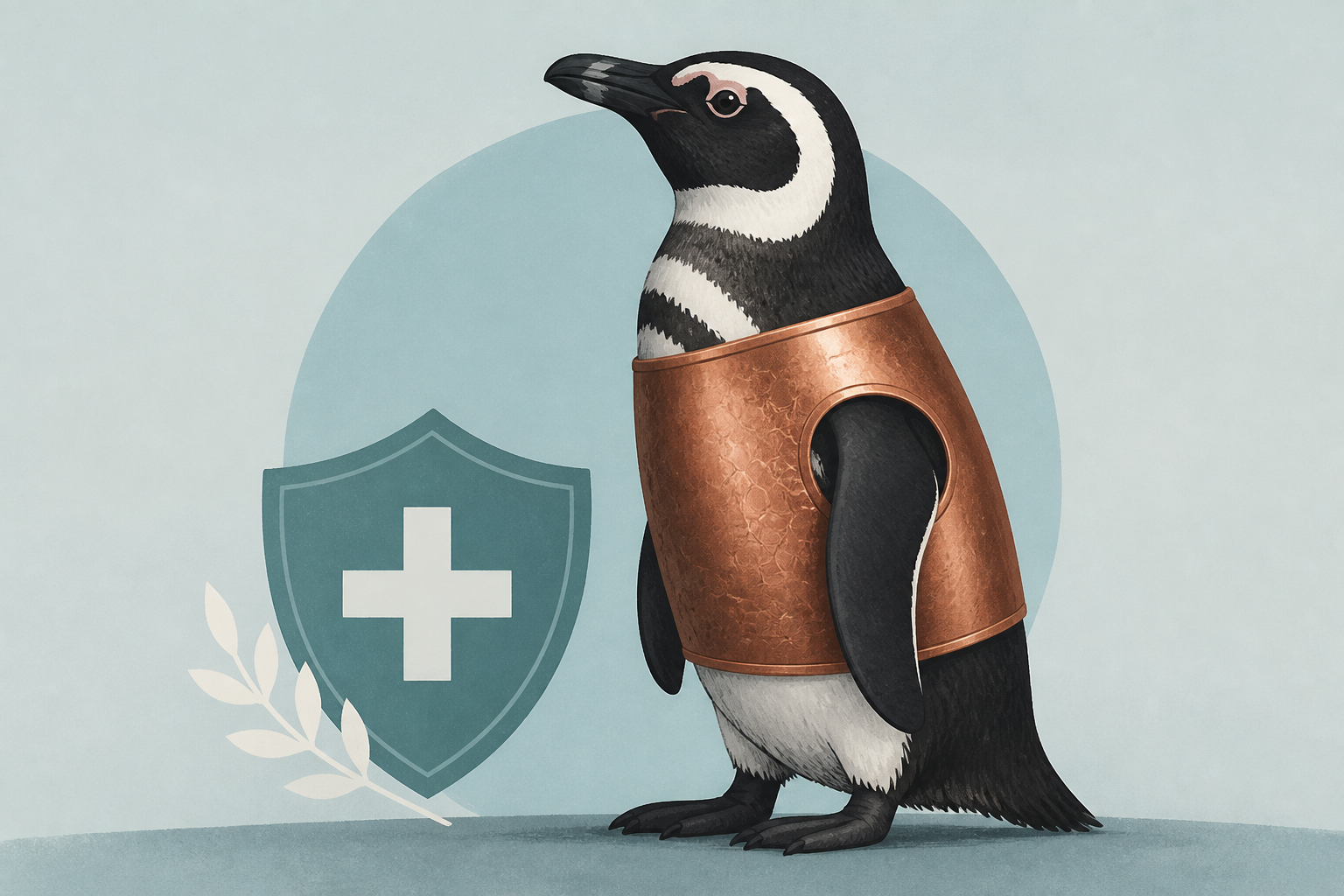 Copper vests help Chile's penguins heal