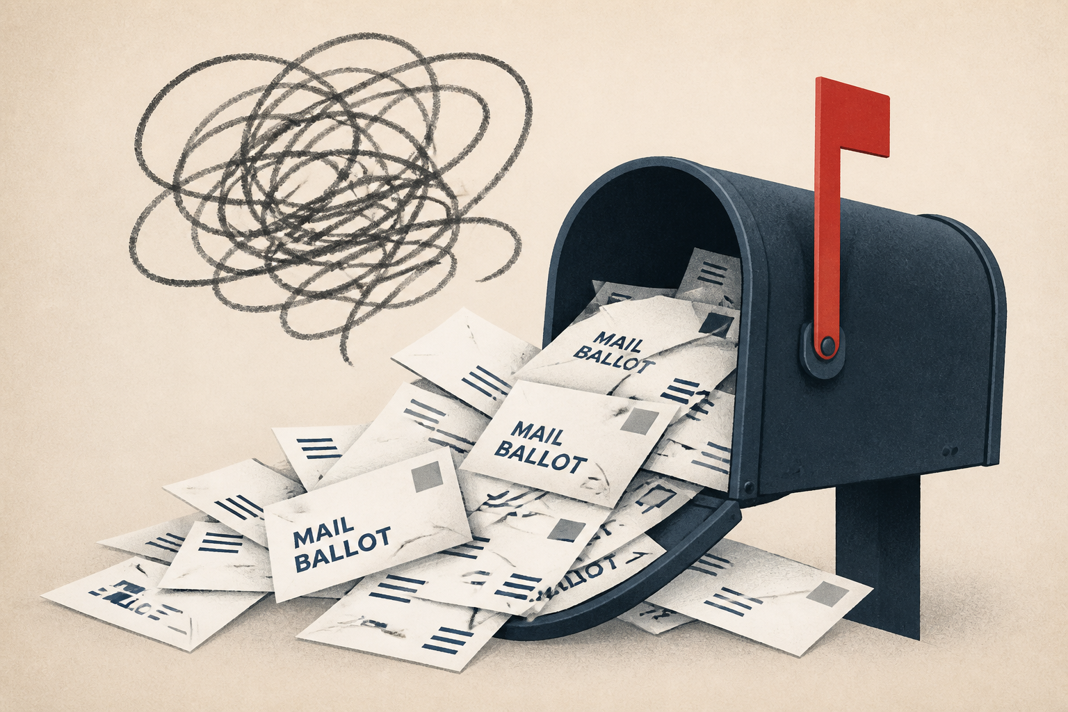 Trump is getting the mail-ballot chaos he wants.