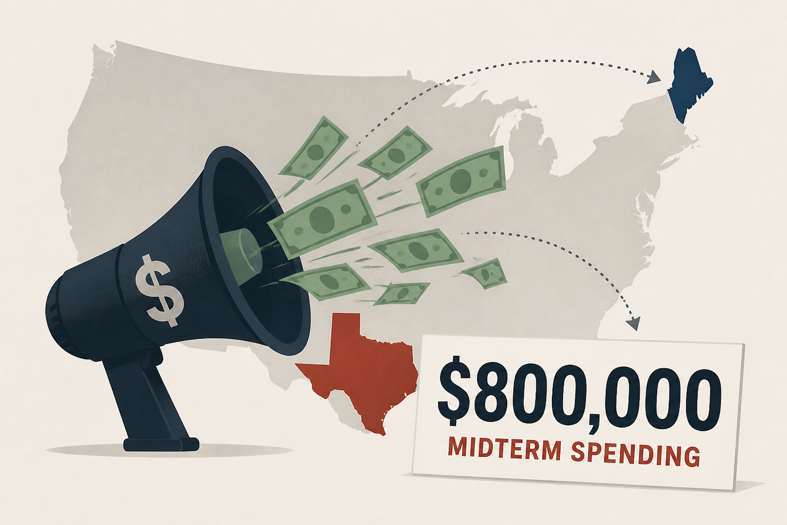 Elon Musk-backed super PAC reports $800,000 in first burst of midterm spending, largely in Maine and Texas