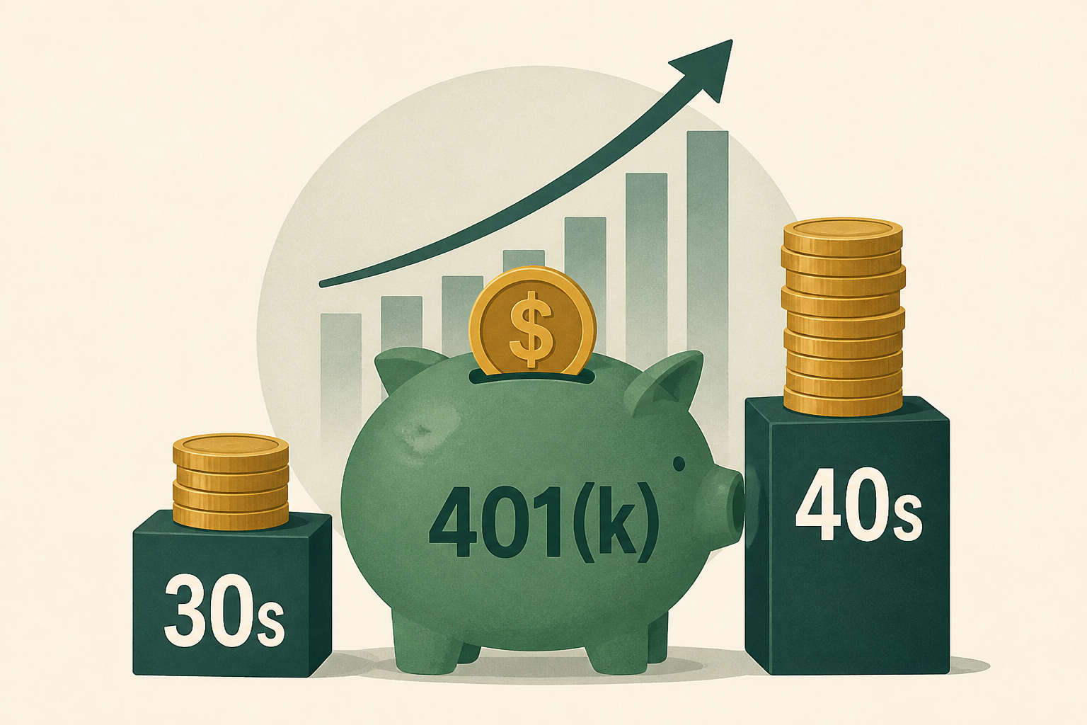 How much money Americans in their 30s and 40s have in their 401(k)s