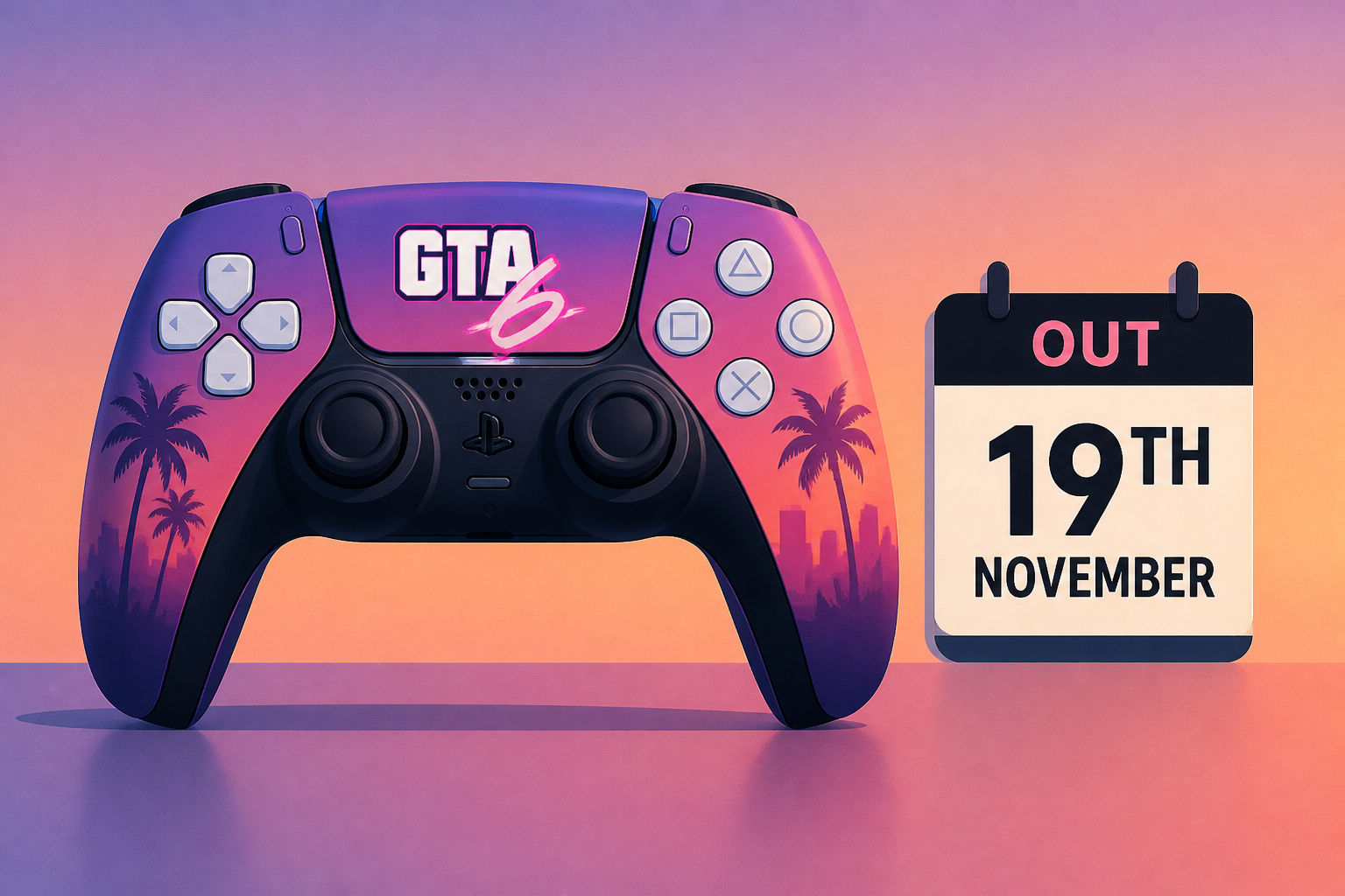 GTA 6 Limited Edition PS5 Controllers Revealed, Out 19th November