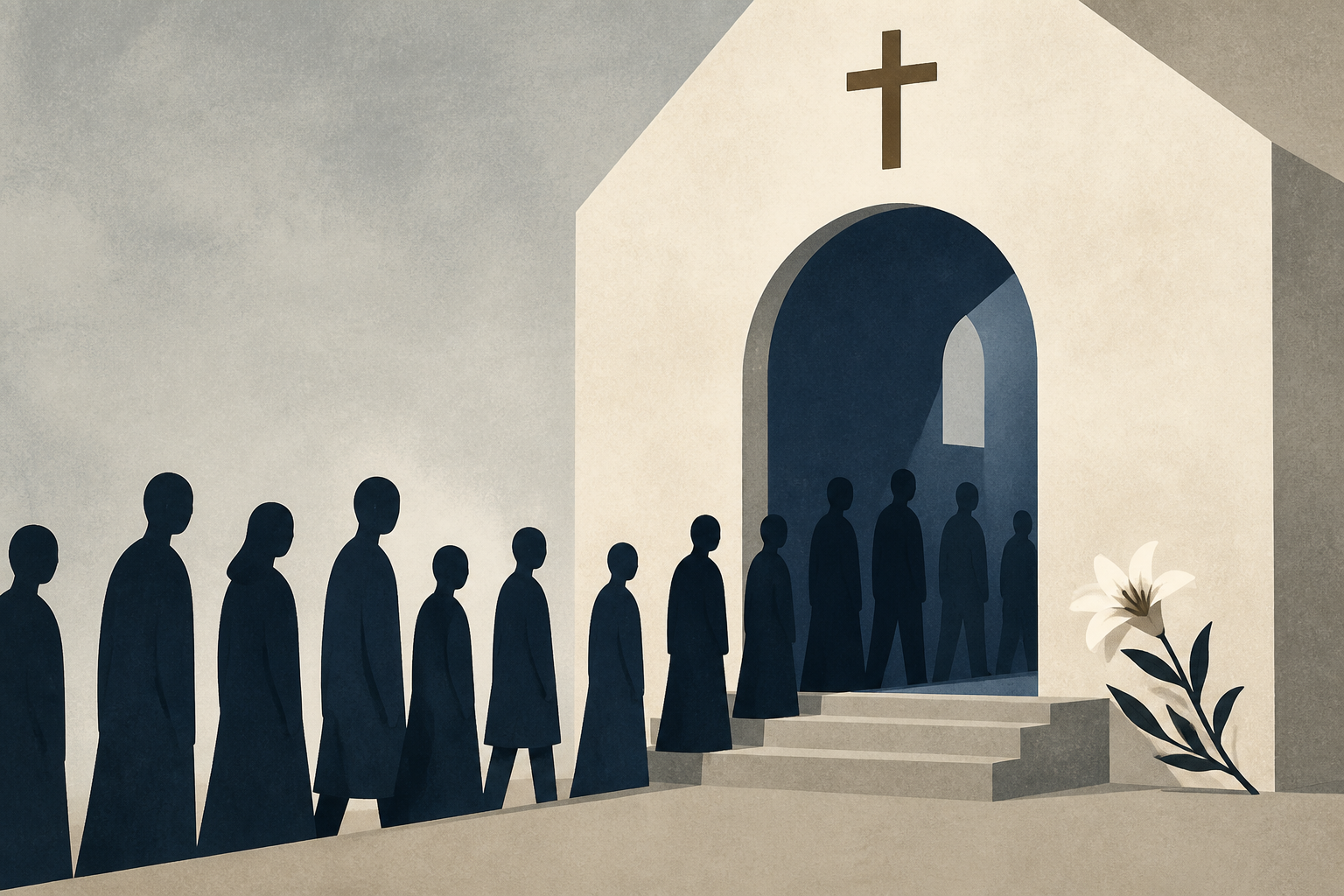 Mourners file into church in Haiti where gangs killed dozens of people