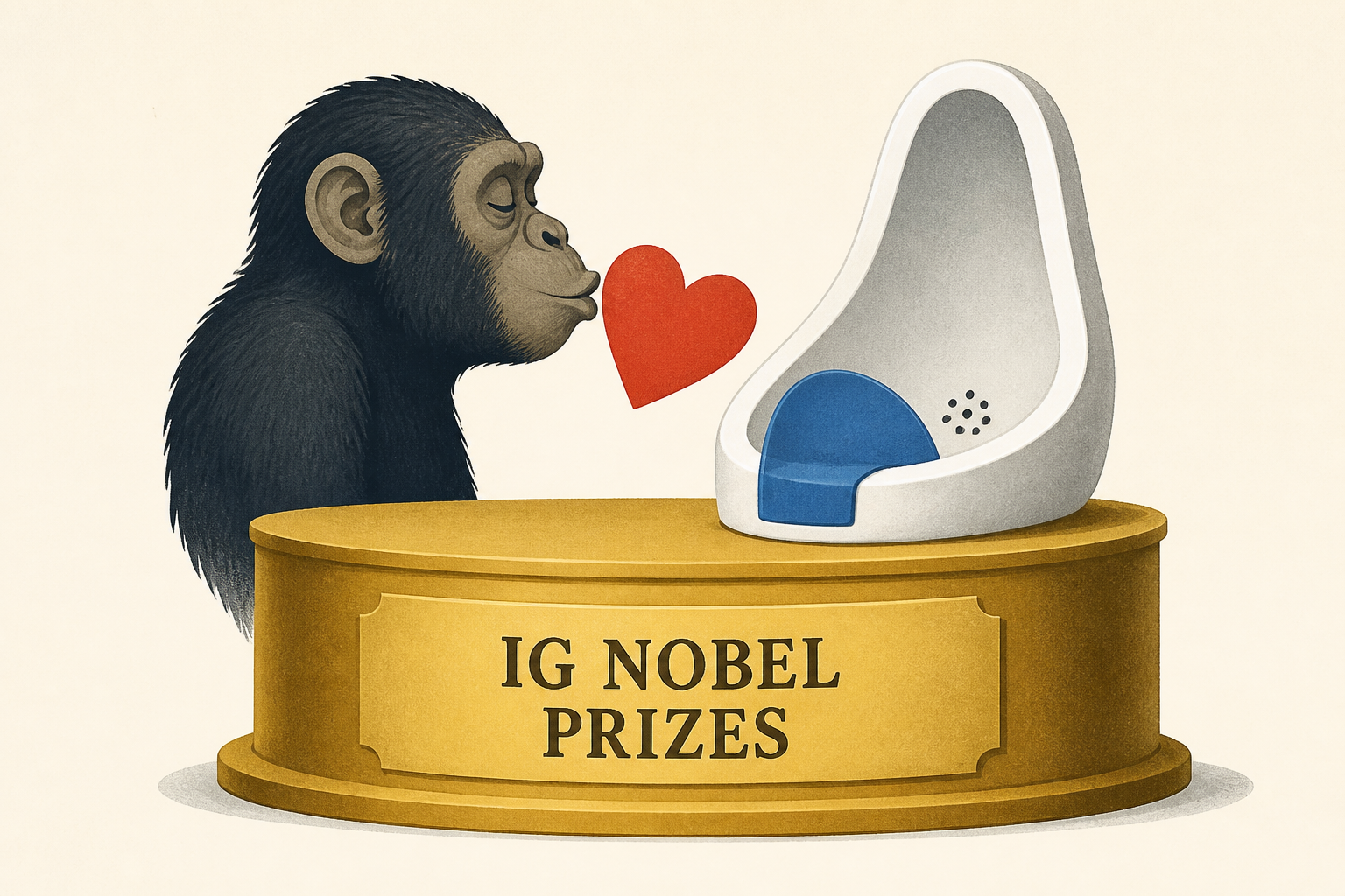 Kissing apes, anti-splash urinals: This year's Ig Nobels showcase surprising science