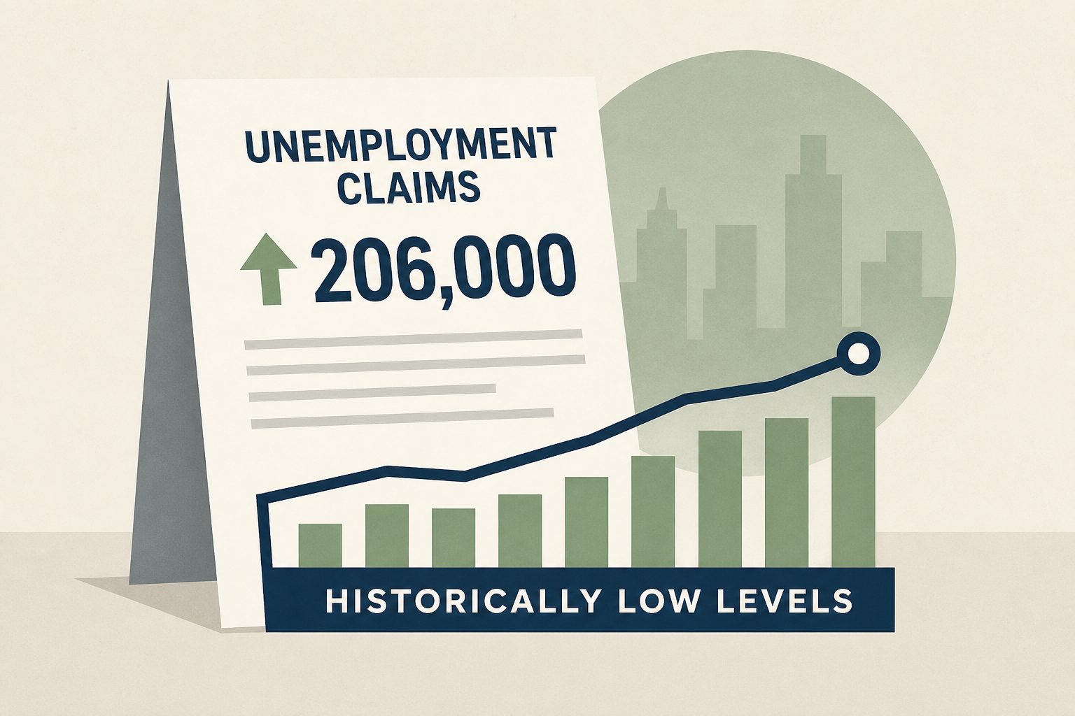 Unemployment claims tick up to 206,000 but remain at historically low levels