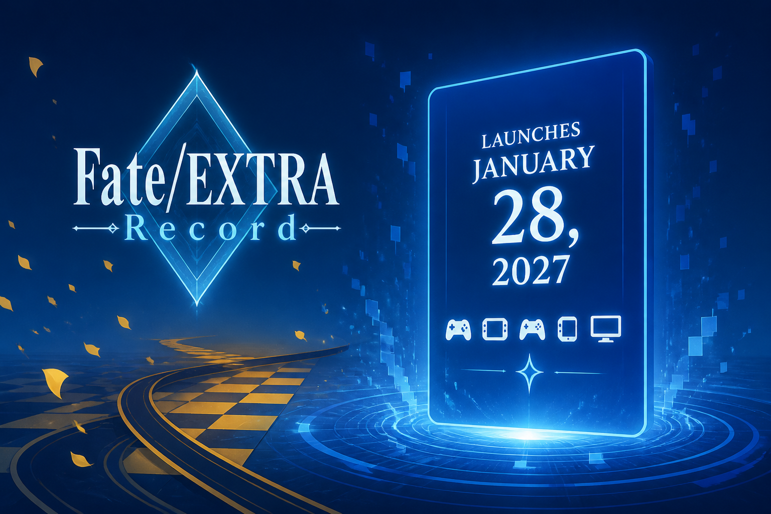 Fate/EXTRA Record launches January 28, 2027 for PS5, Switch 2, PS4, Switch, and PC