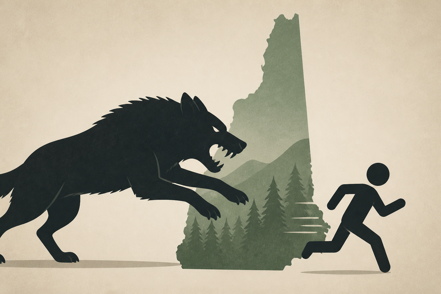 An aggressive animal is attacking people in New Hampshire
