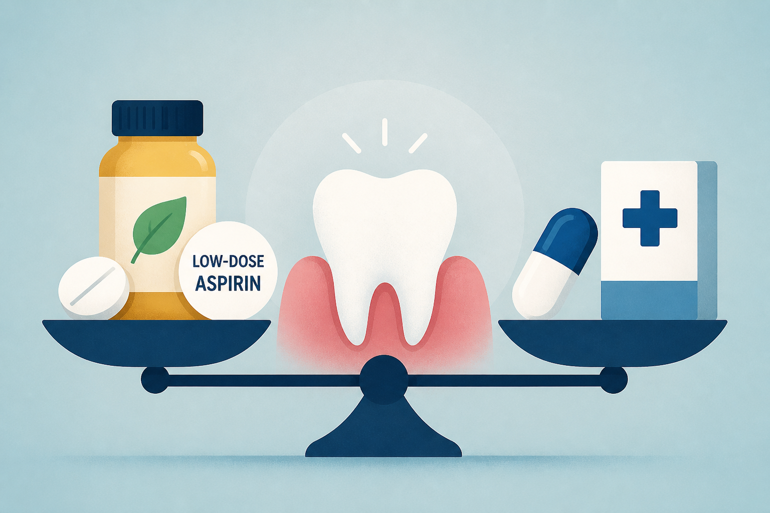 Common Supplement Rivals Antibiotics for Severe Gum Disease When Taken with Low-Dose Aspirin