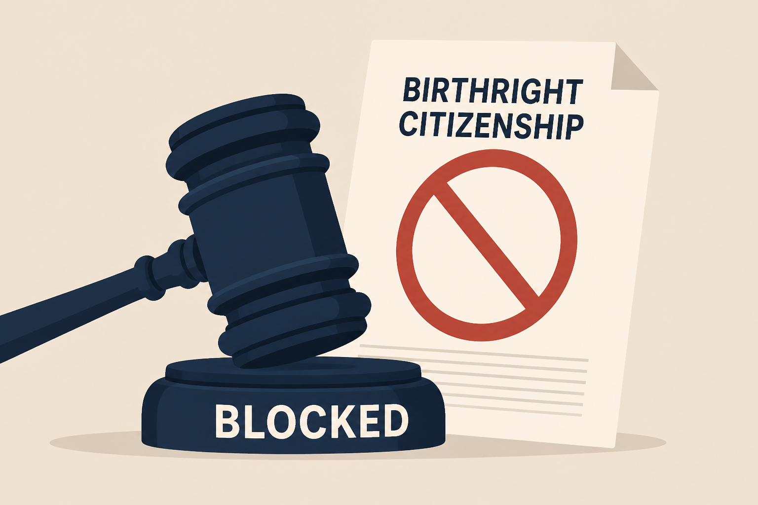 Judge blocks new effort to limit birthright citizenship by Trump