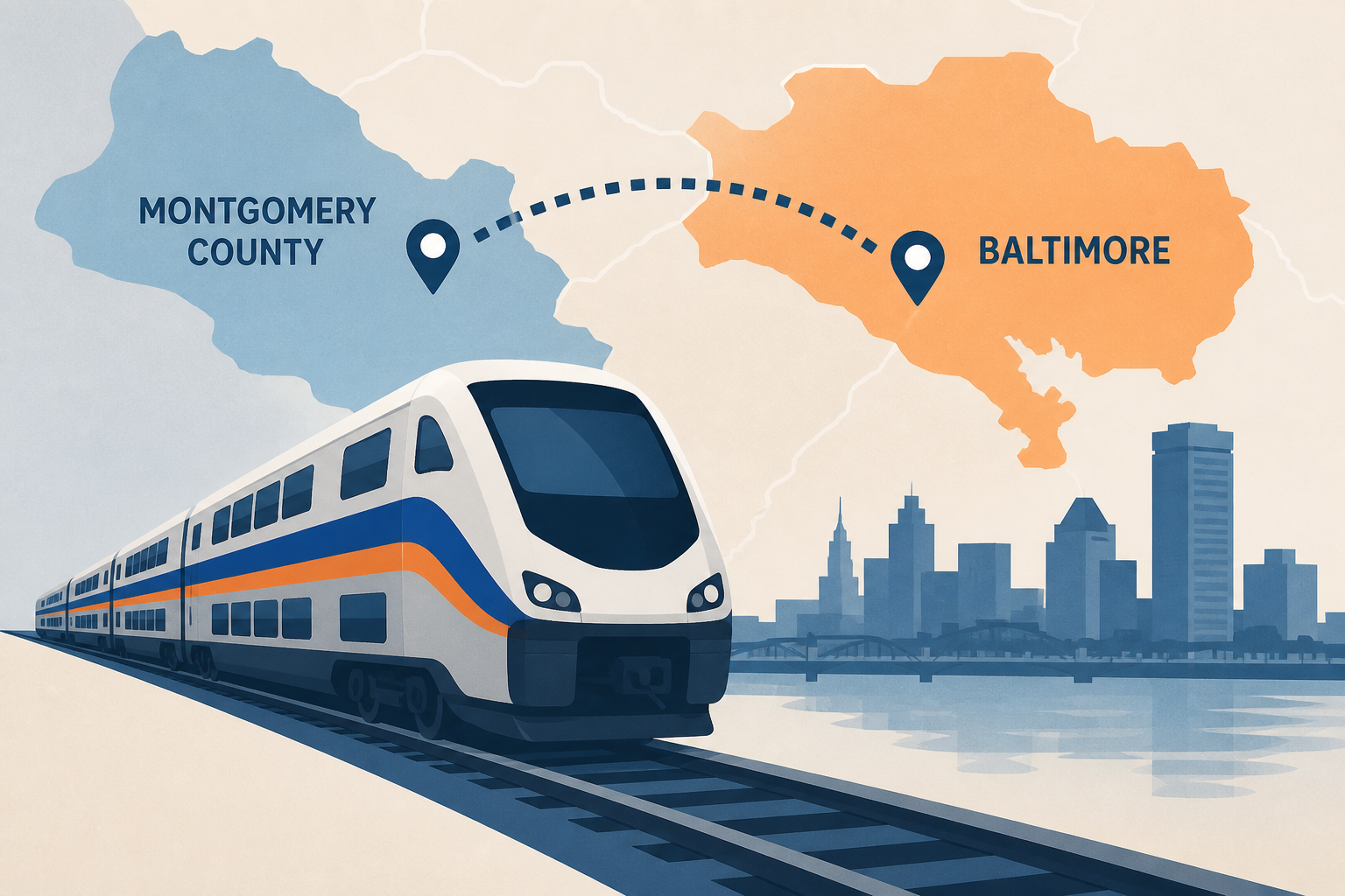 MARC Train introduces new service between Montgomery County, Baltimore