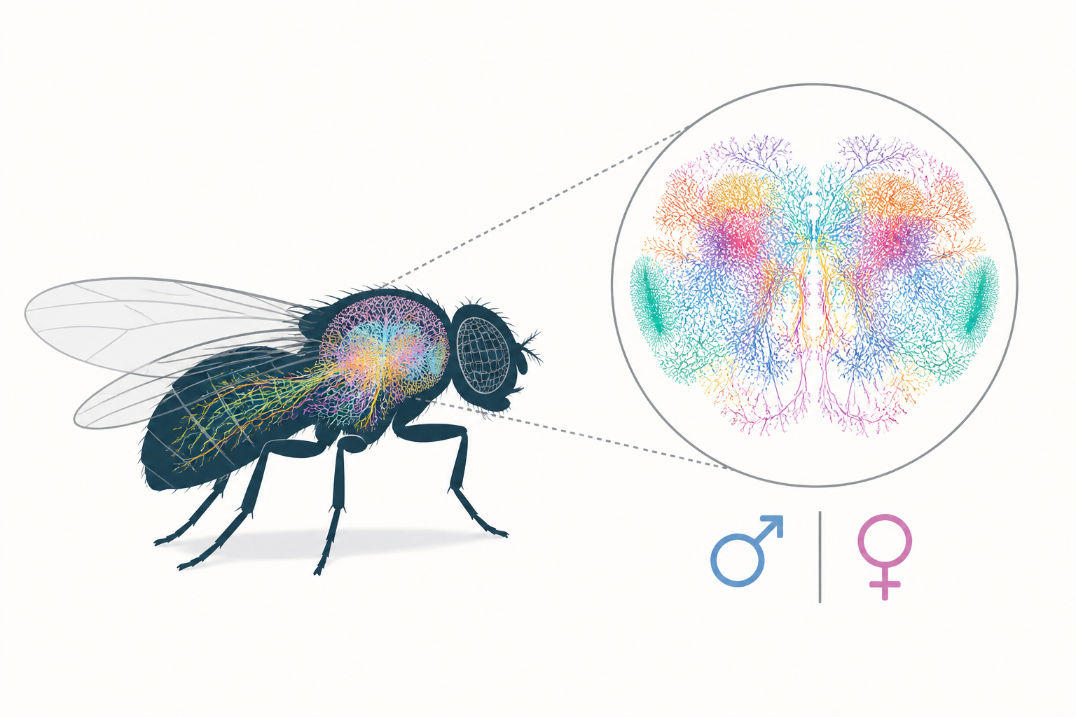 New map of a male fly central nervous system includes all 166,000 neurons - and enables direct comparisons to female fly brain
