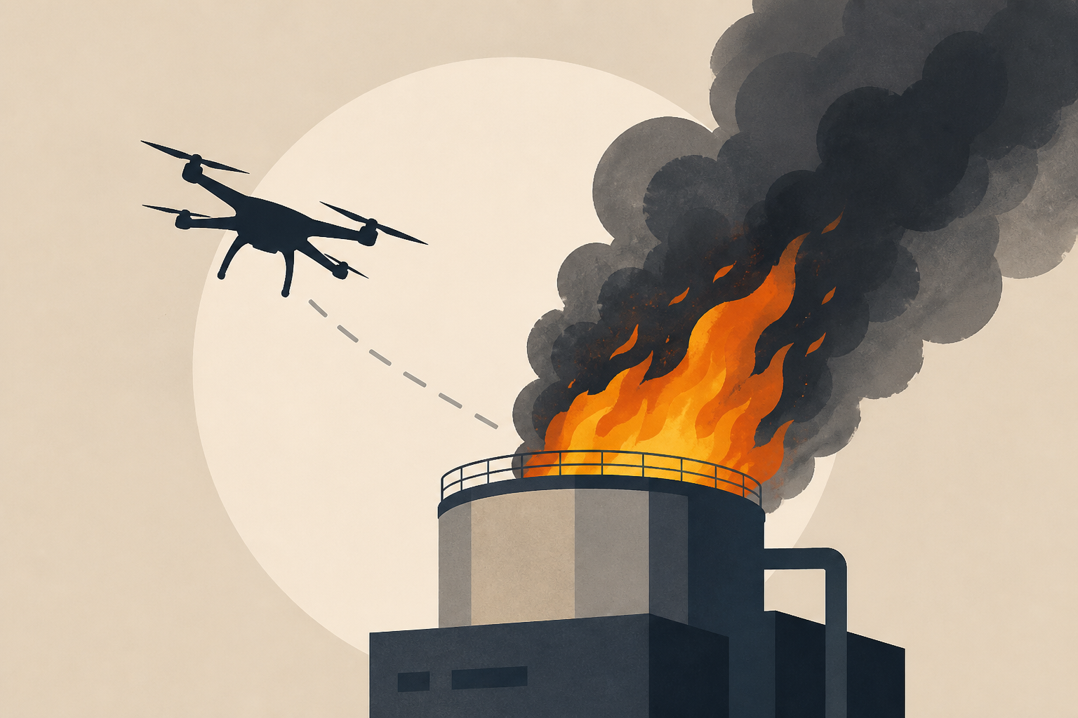 PETRUS Plant Catches Fire After Drone Attack on Moscow Region
