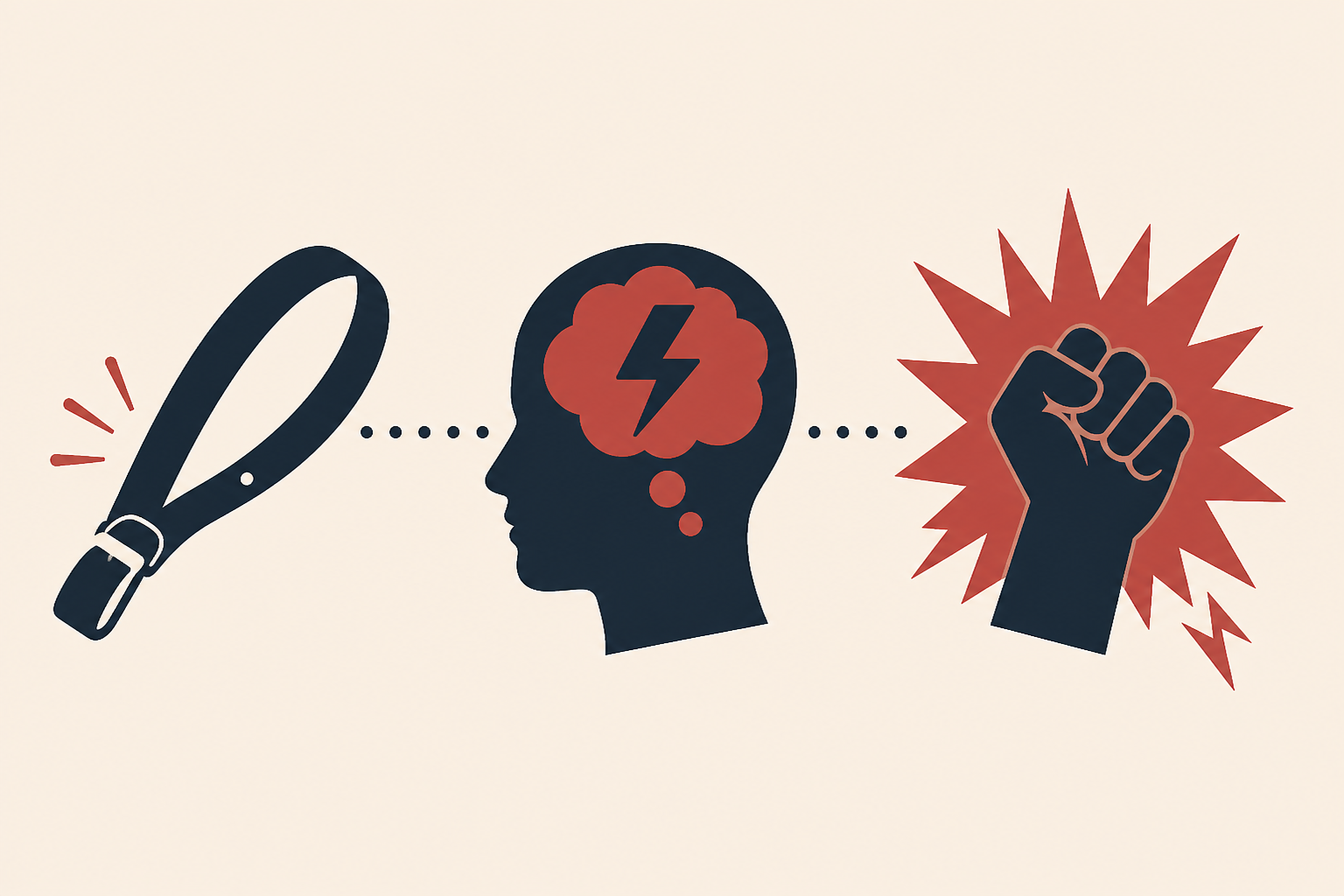 Angry thoughts seemed the obvious route from harsh discipline to teenage aggression