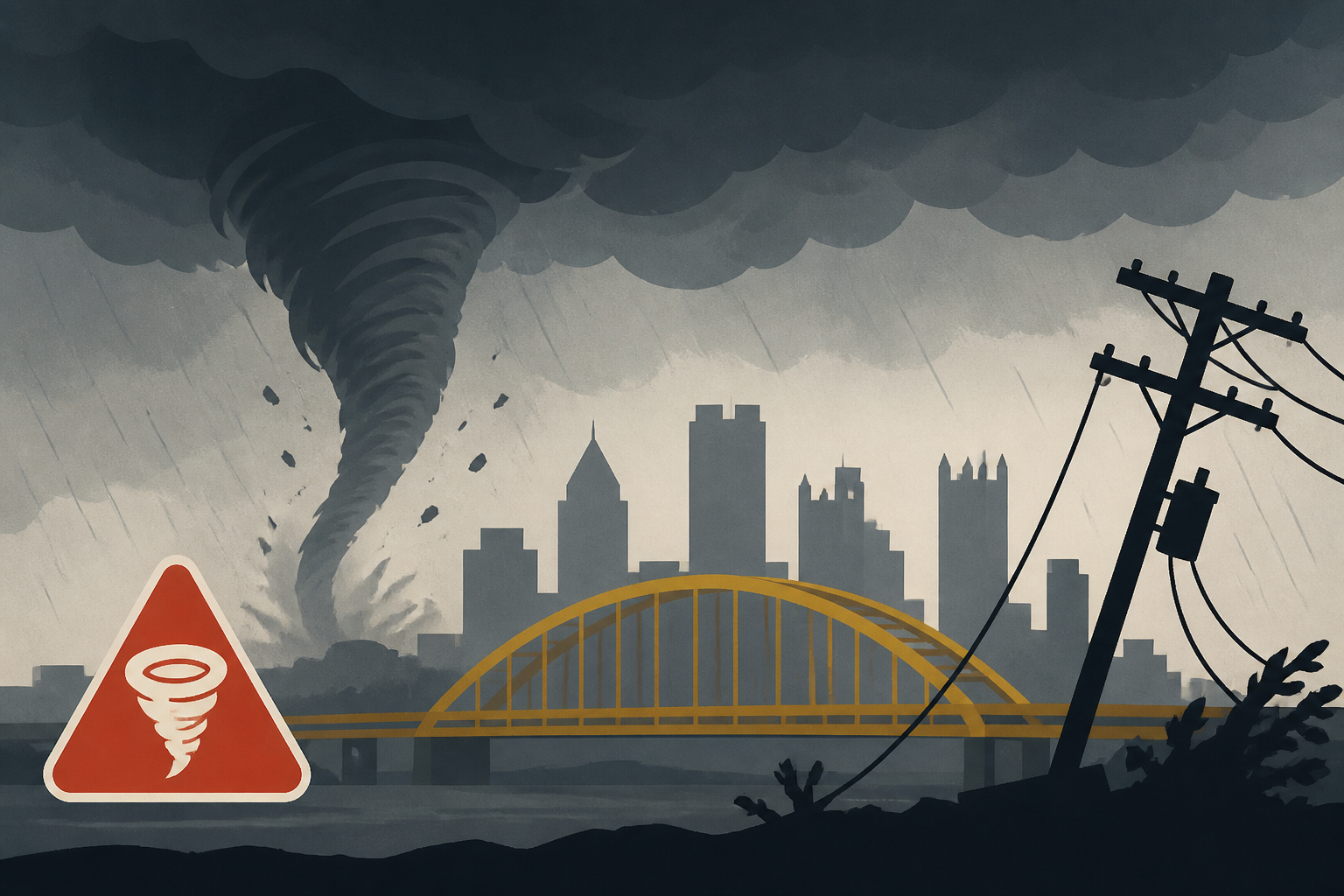 Intense storms bring tornado warnings, widespread damage and power outages to Pittsburgh area