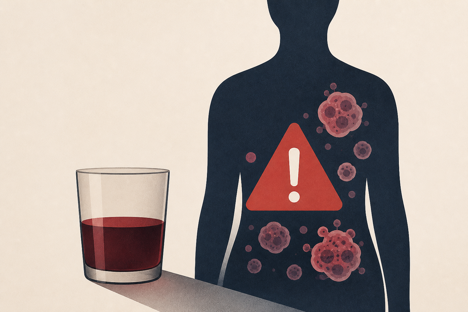 Just one drink a day may increase the risk of dying from numerous cancers