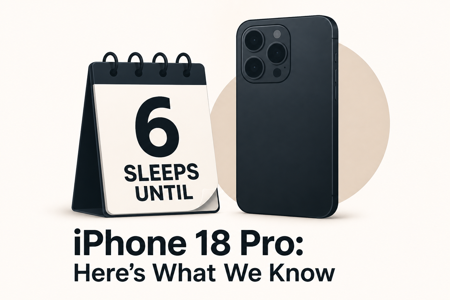 Six Sleeps Until iPhone 18 Pro: Here's What We Know