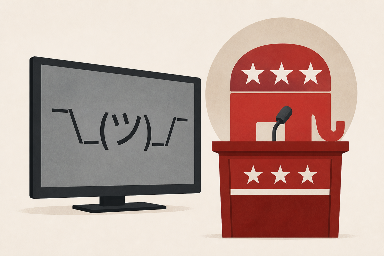 A Republican Midterm Convention? News Networks Shrug.