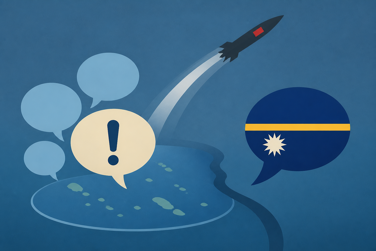 Nauru dissents as Pacific leaders voice concern about a Chinese missile