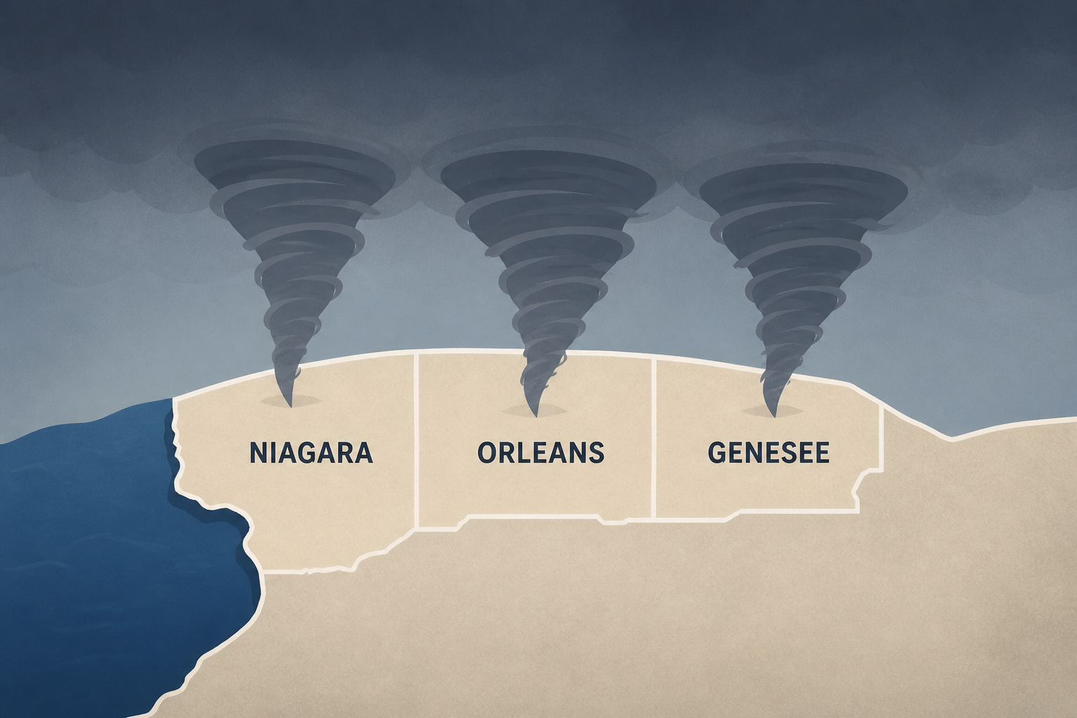 Three tornadoes confirmed in Genesee, Orleans and Niagara counties by NWS
