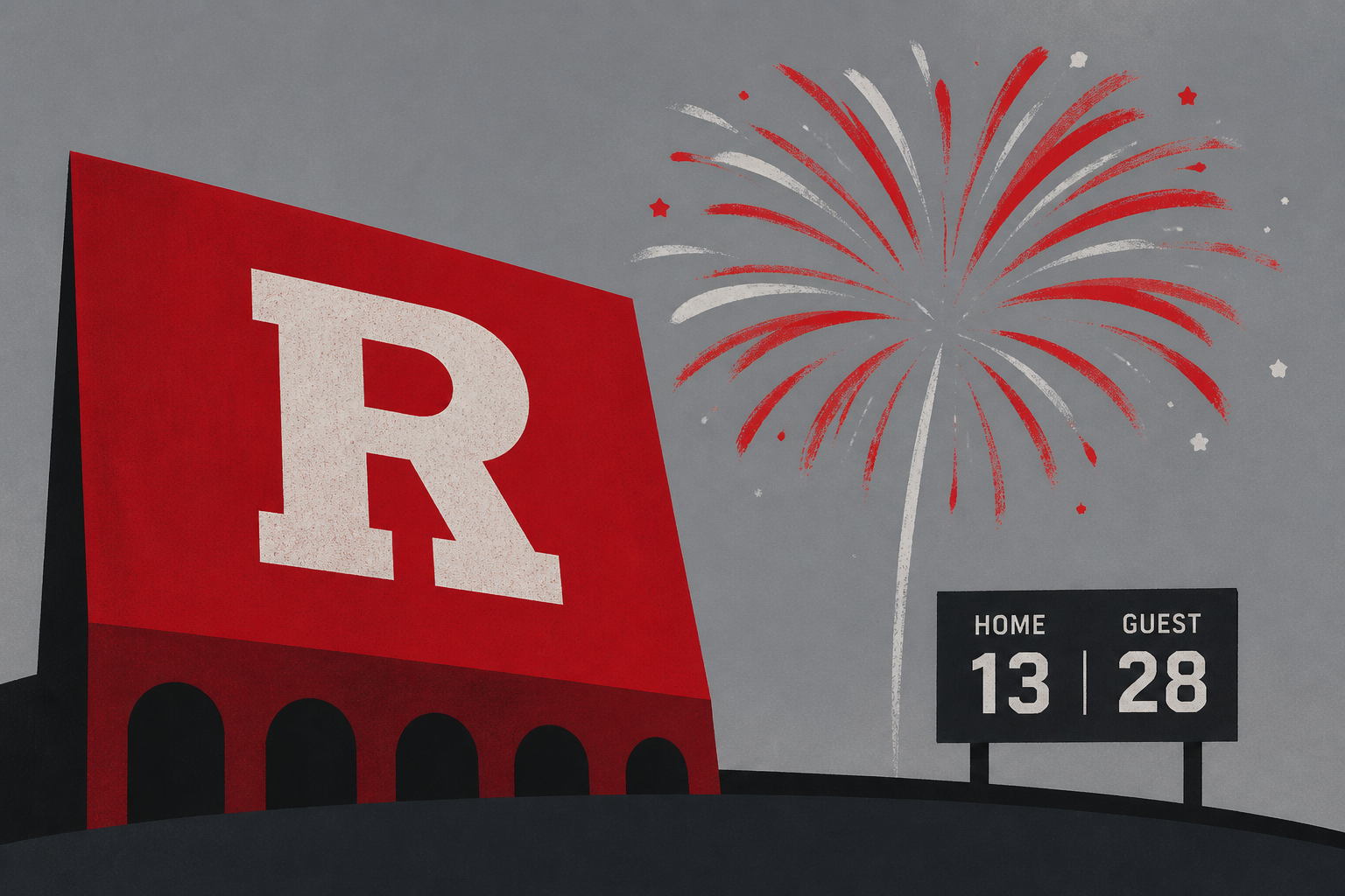 Rutgers hosts fireworks show after loss to UMass in season opener