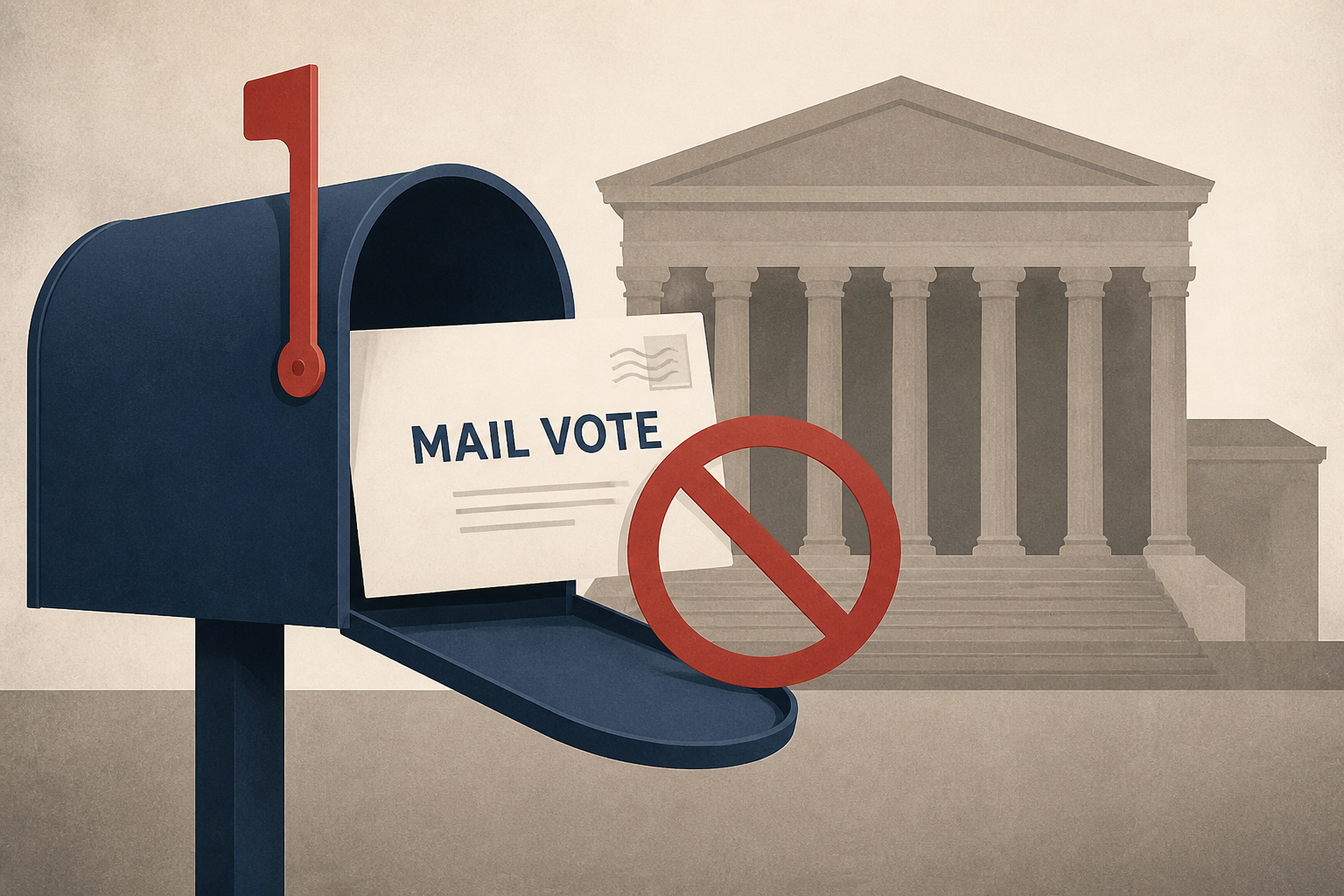Trump again appeals to Supreme Court on mail voting restrictions as midterms loom
