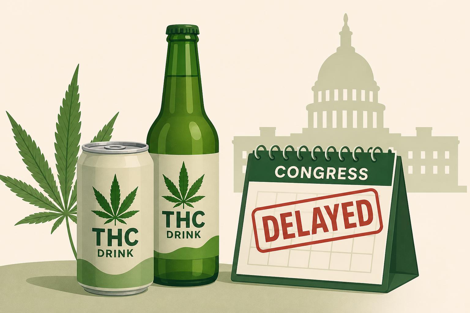 THC drinks affected as Congress delays hemp ban