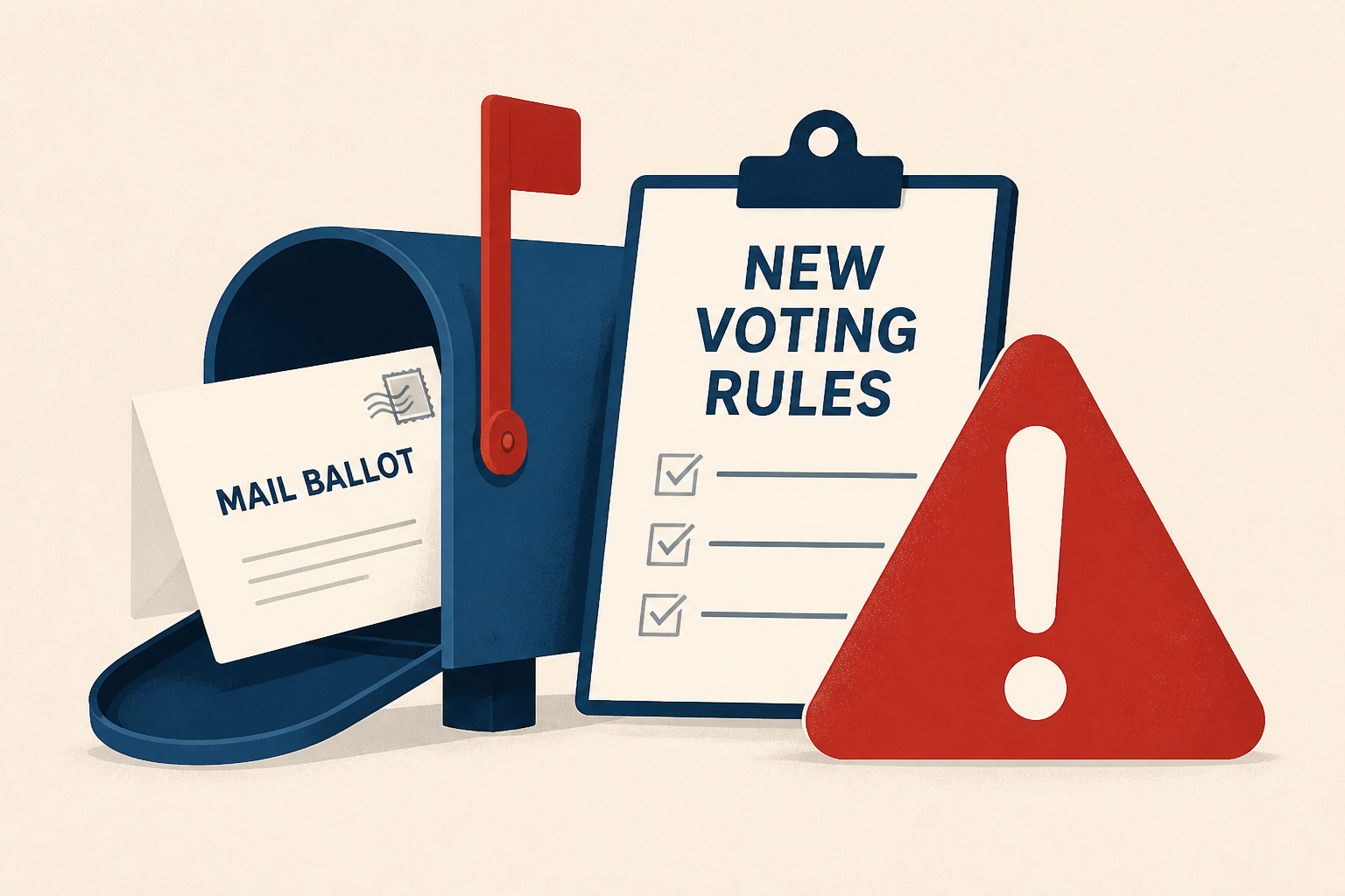 Election officials raise alarm over implementing new mail voting rules before midterms: "Virtually impossible"