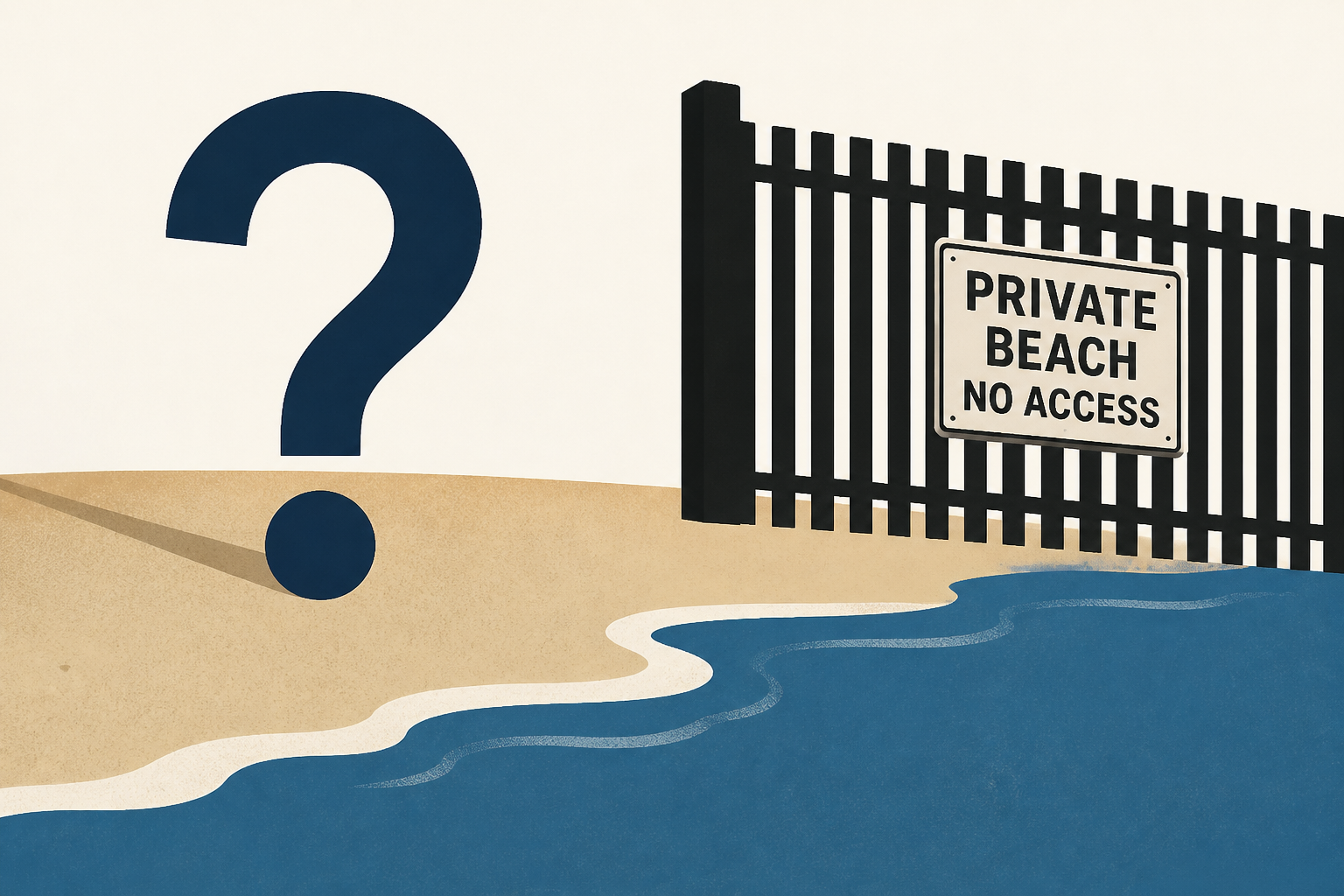 Who owns the beach? A battle plays out in Florida : NPR