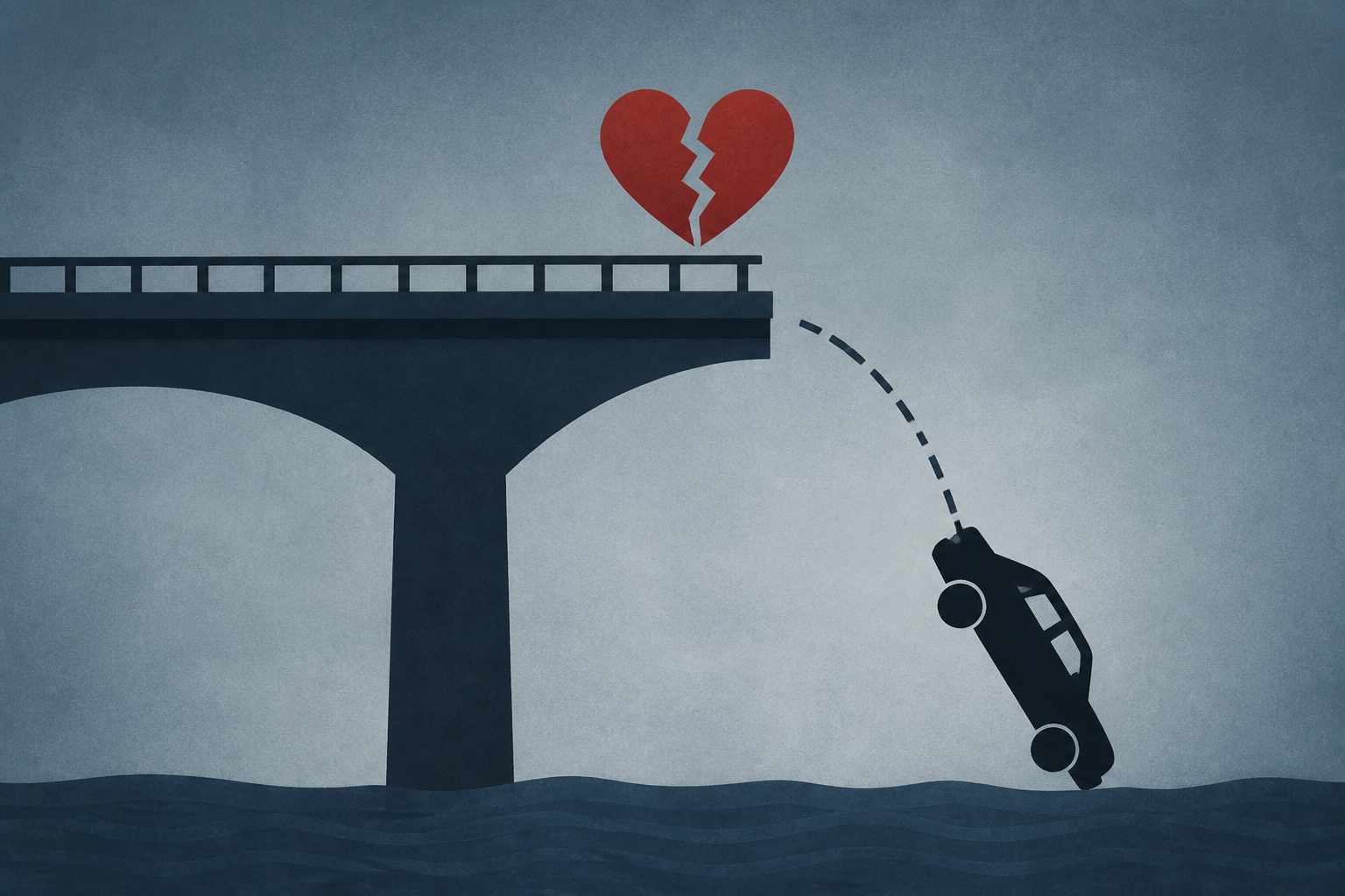 Dumped boyfriend allegedly hurled his kidnapped ex off bridge in horrific murder-suicide