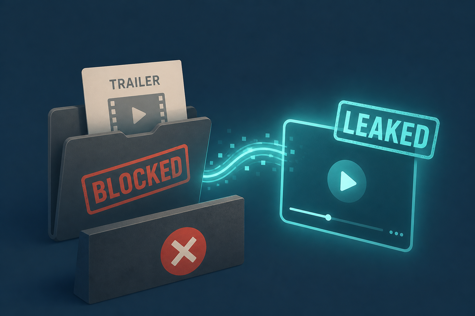A ratings board wouldn't let Valve release a trailer. It "leaked" it instead.