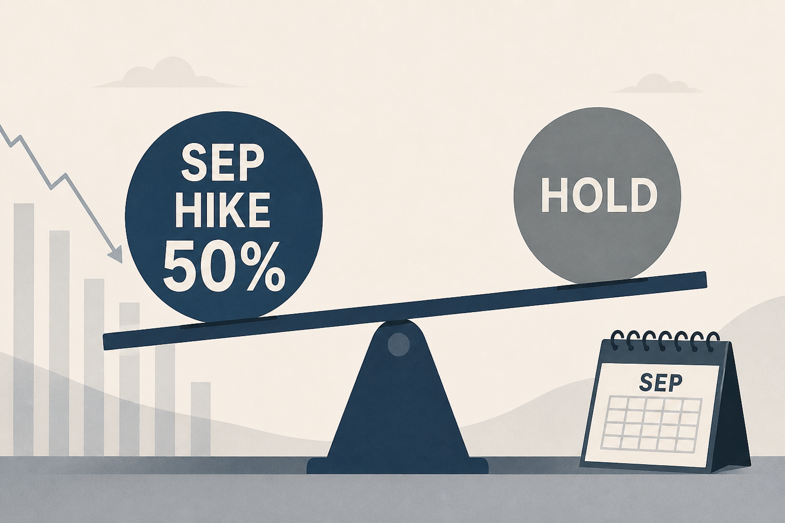 Fed Governor Waller leaning to "hold" pushes odds of a Sep hike down to 50% (on way to zero, in our view). We still expect "Sup"
