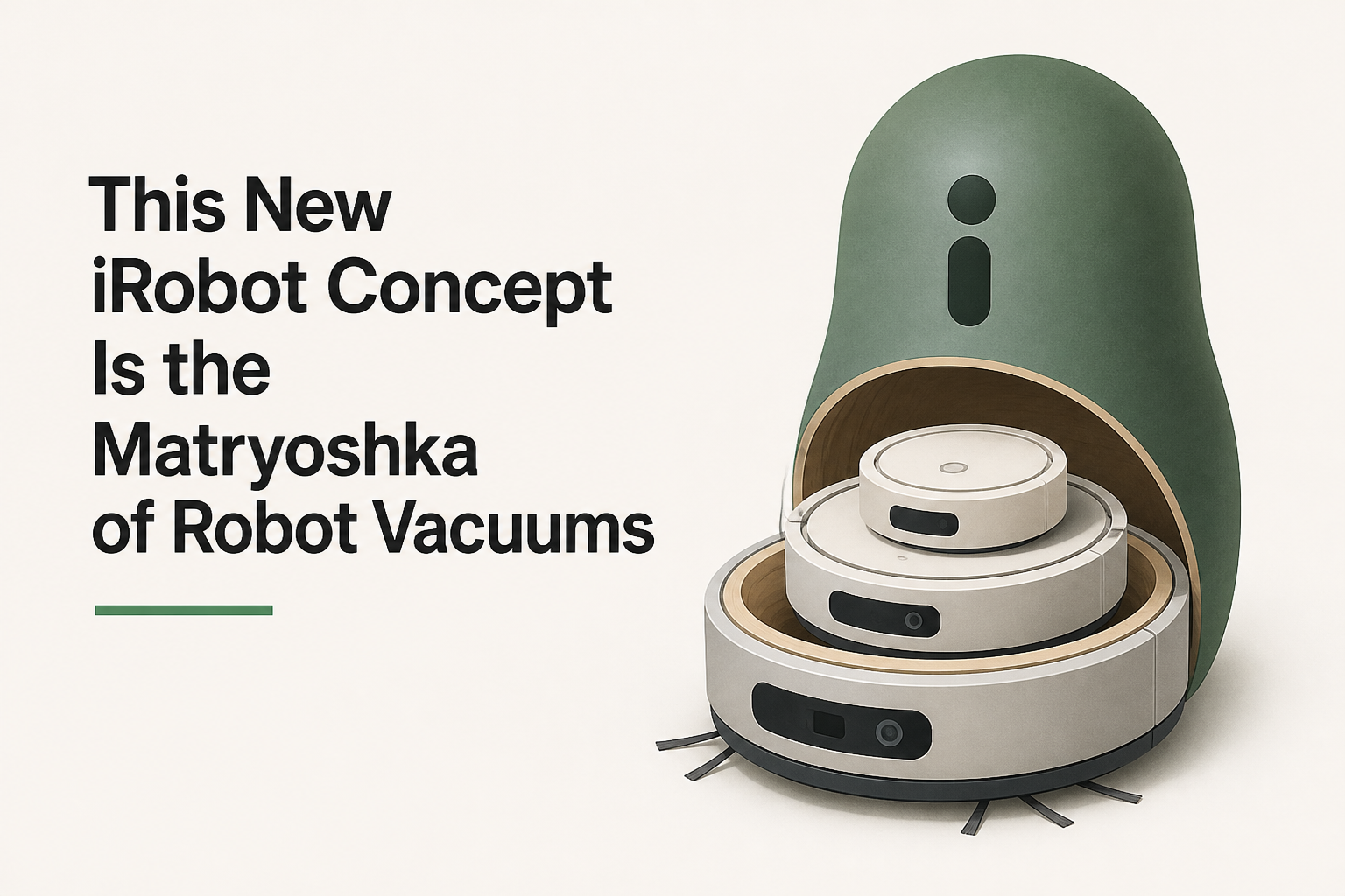 This New iRobot Concept Is the Matryoshka of Robot Vacuums