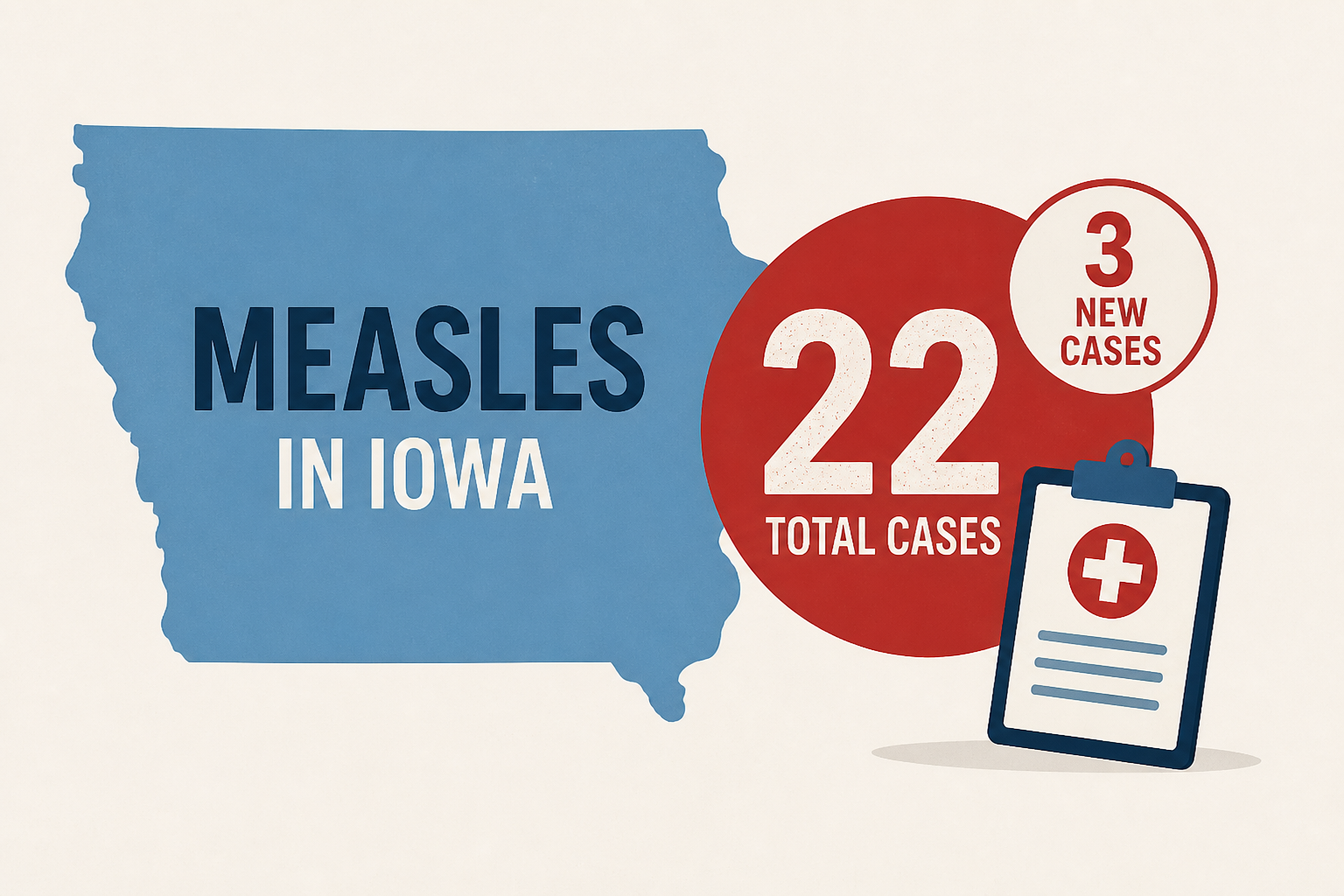 Measles in Iowa: 3 new cases bring total to 22