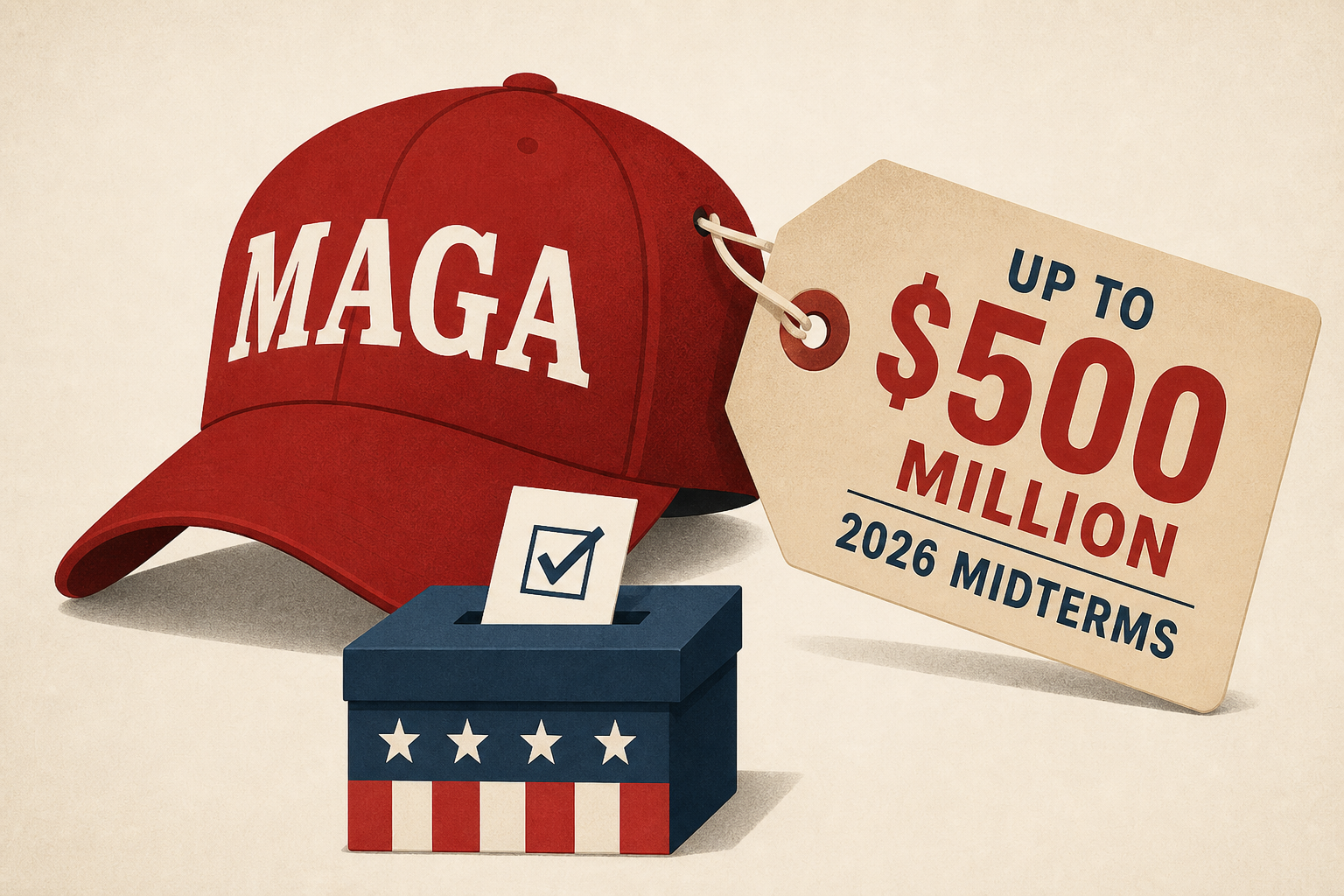 Trump says MAGA Inc. will spend up to $500 million on 2026 midterms