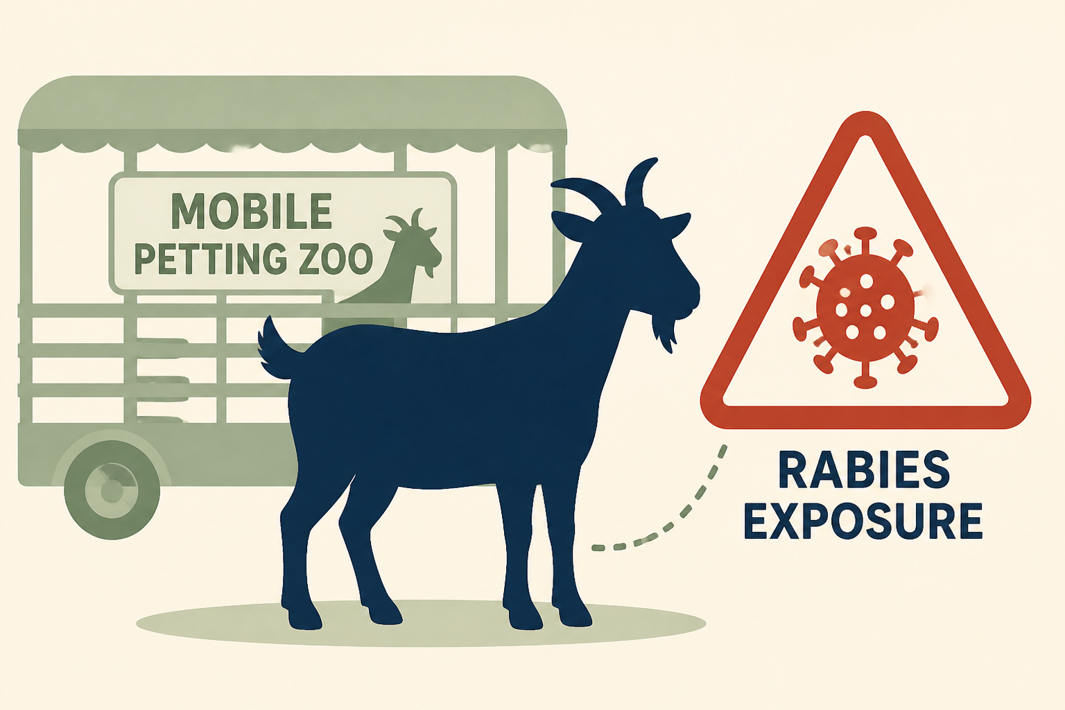 Nearly 300 people exposed to goats with rabies at mobile petting zoo