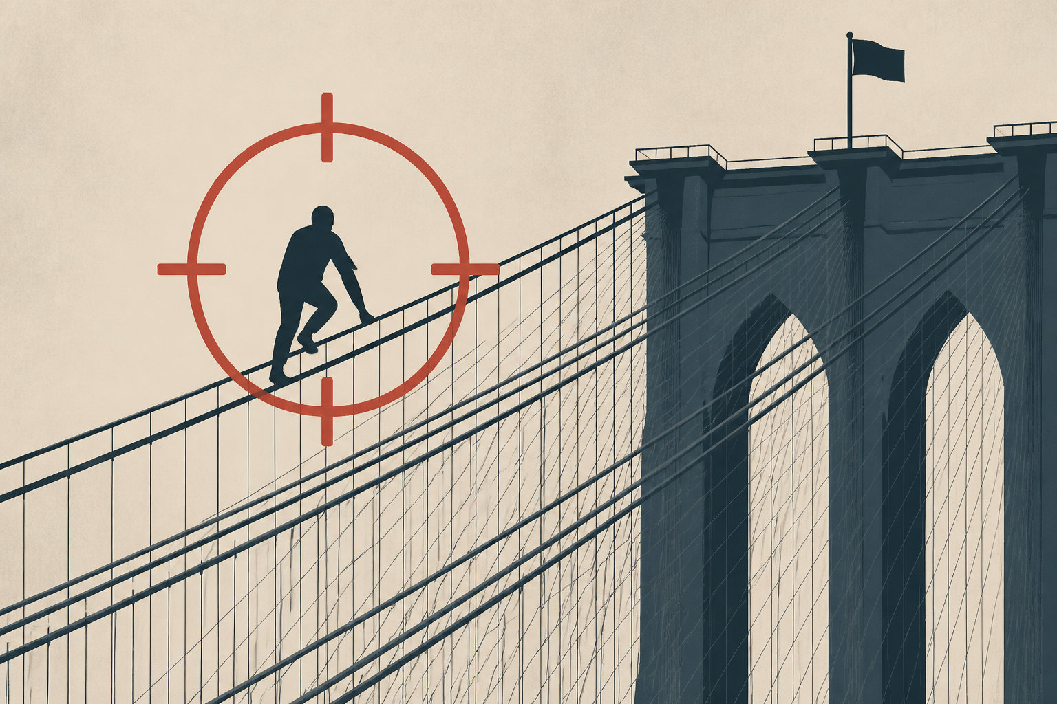 New York City police fatally shoot man who climbed up Brooklyn Bridge cables