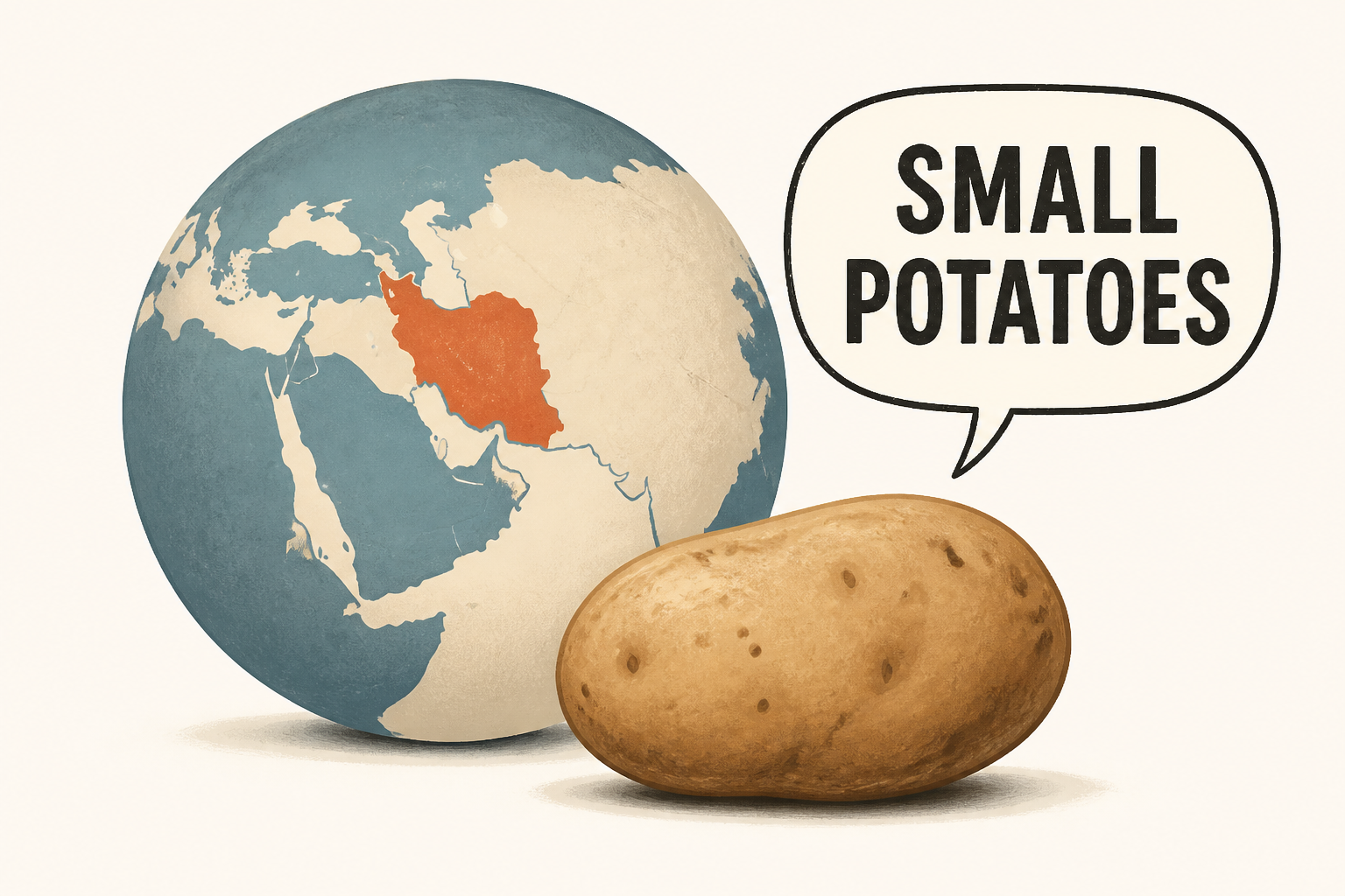 Trump shrugs off Iran conflict and calls it 'small potatoes'