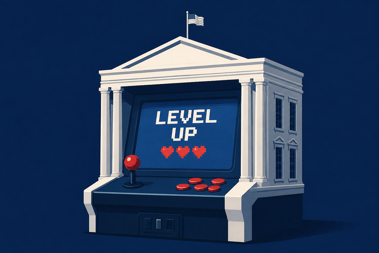 The Trump White House’s fetish for gamer culture has moved up a level with new arcade