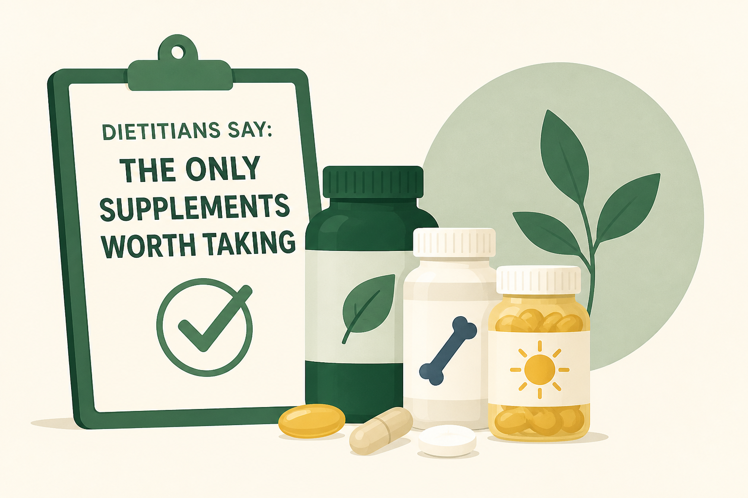 Dietitians Say These Are the Only Supplements Worth Taking