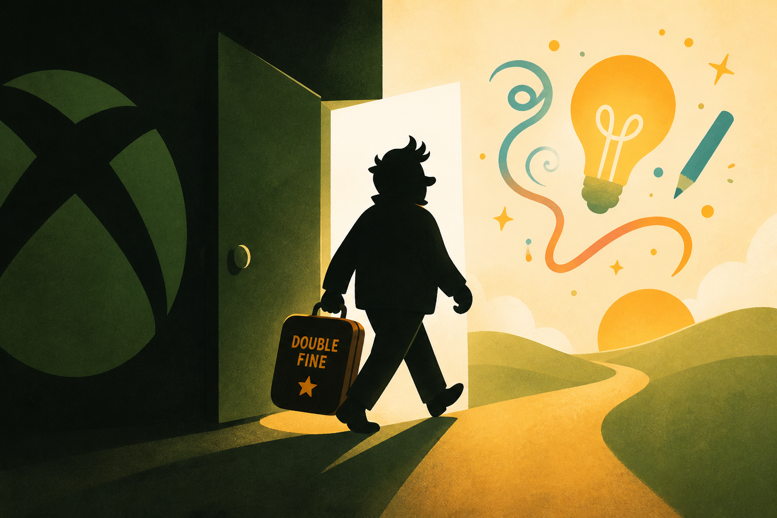 Tim Schafer Calls Double Fine Leaving Xbox A 'Creative Awakening': 'Asha’s Not Going To Shoot My Dog'