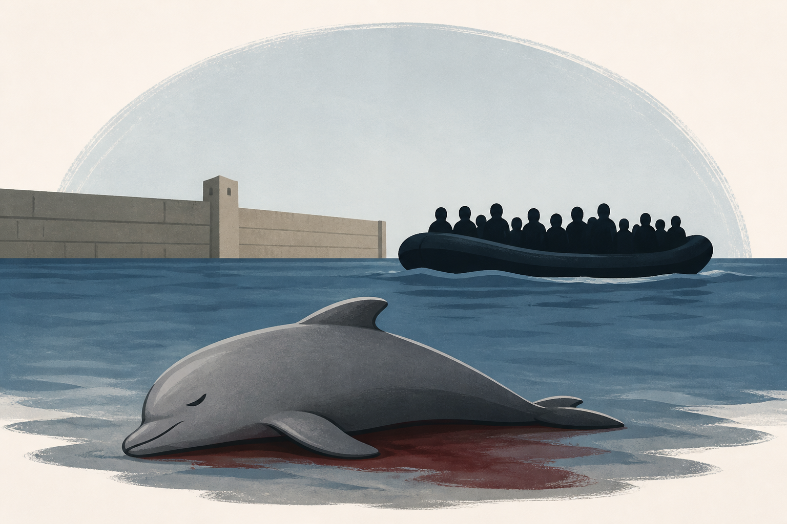 Dolphin calf reportedly killed by migrants in Spanish enclave Ceuta