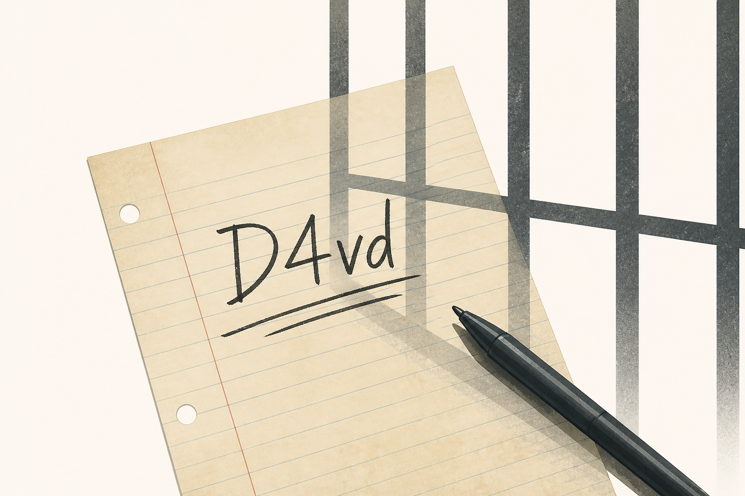 Read the Letter D4vd Wrote to Fellow Inmate While Behind Bars