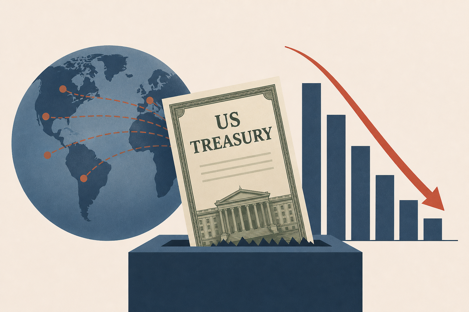 List of Countries and Funds Reducing US Treasuries Around the World
