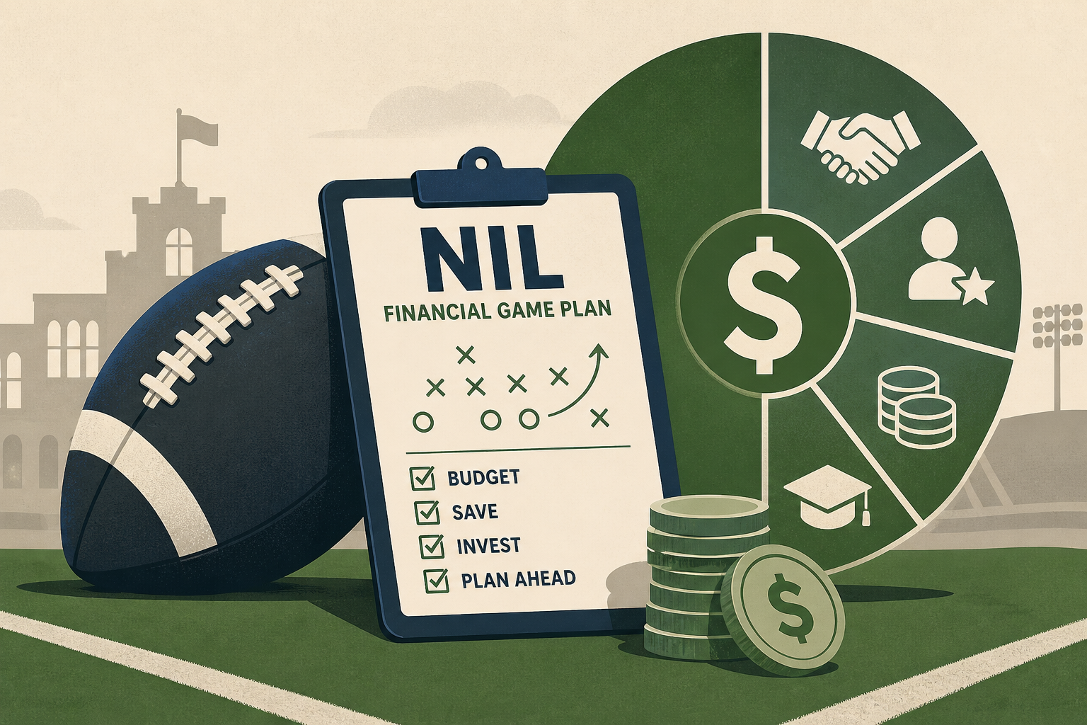 NIL and revenue sharing financial tips for college football athletes