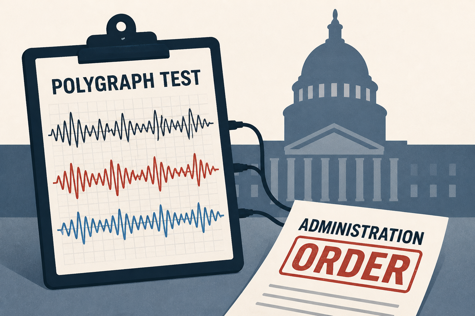 Why has the Trump administration ordered staff to take polygraph tests?