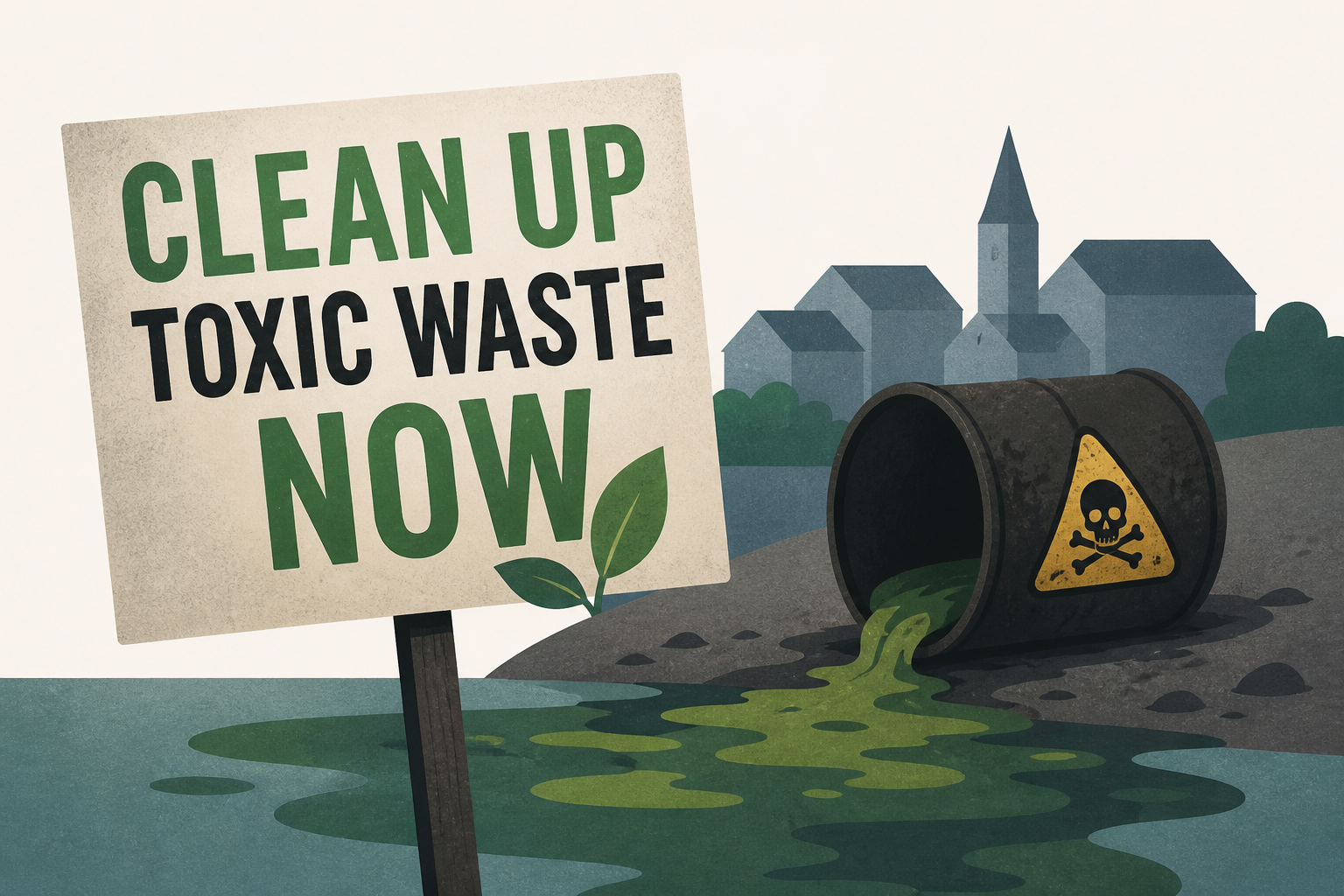 Thousands rally demanding urgent cleanup of toxic waste from Croatian town