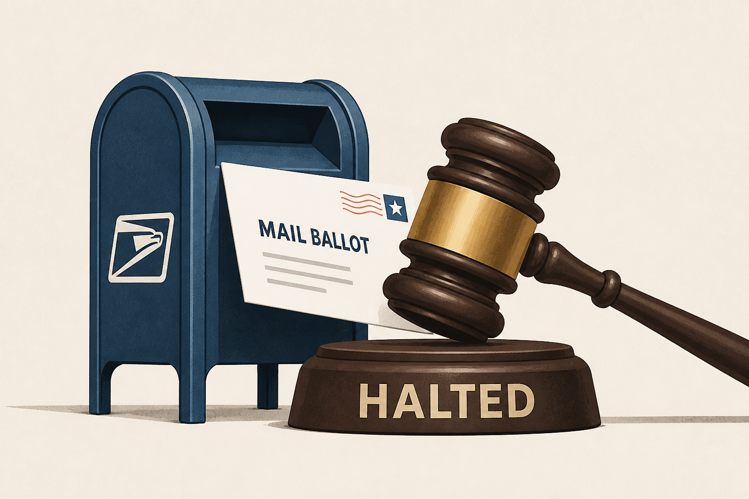 Judge again halts USPS mail ballot plan