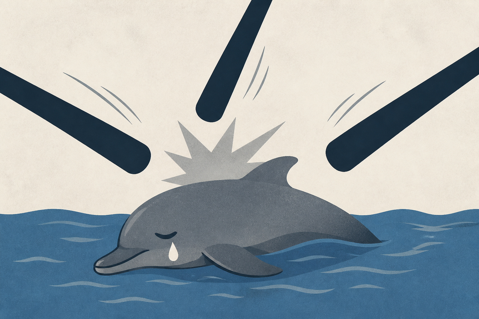 Vile video shows migrants in Ceuta gleefully beating baby dolphin