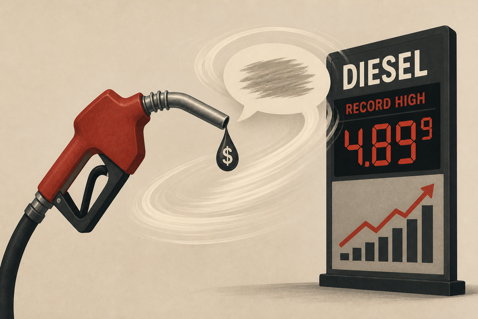 'Can't Message That Away': GOP Frets as Trump Administration Desperately Spins Record-High Diesel Prices