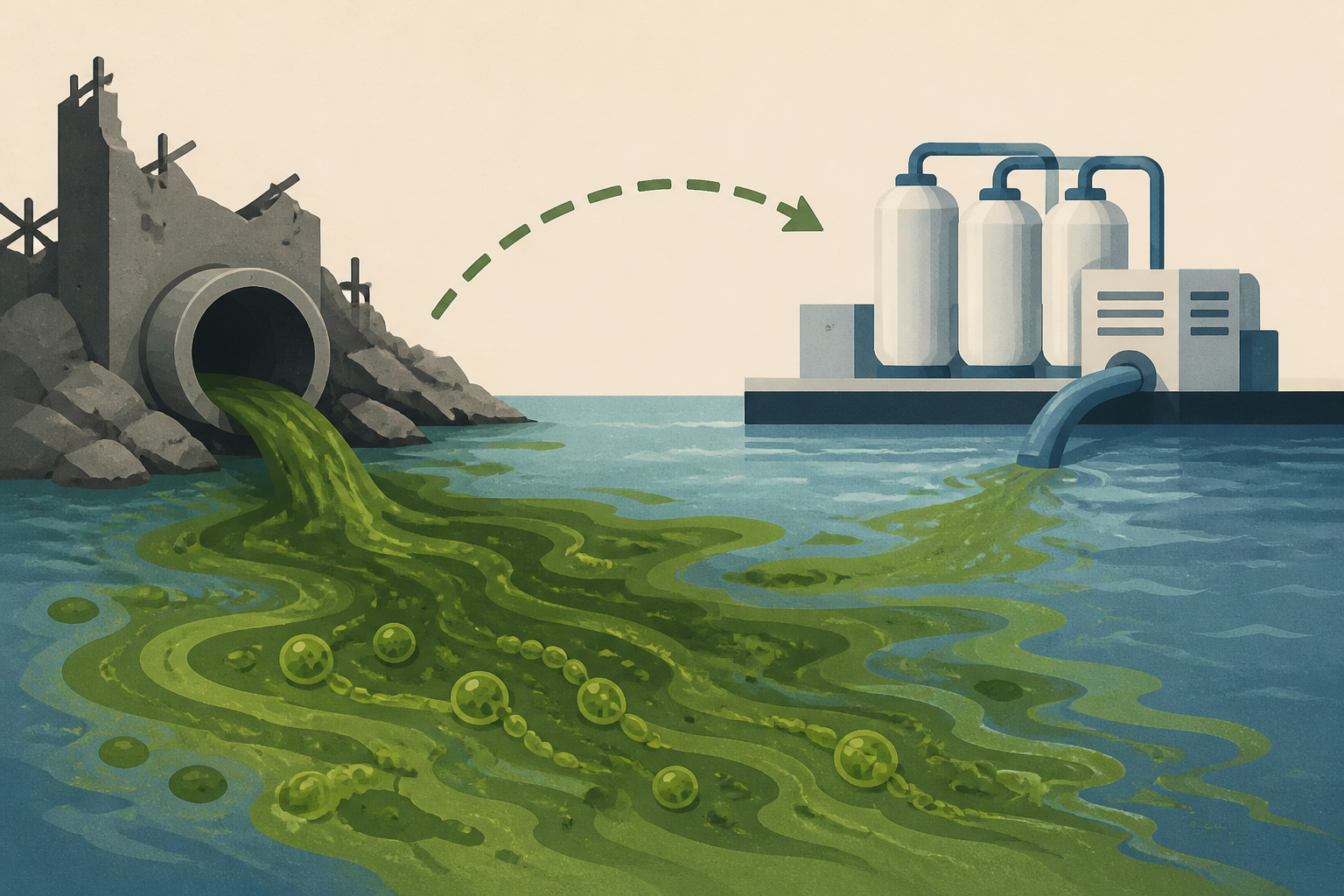 Gaza’s destroyed sewage system linked to ‘rare’ algae bloom shutting Israeli desalination plants