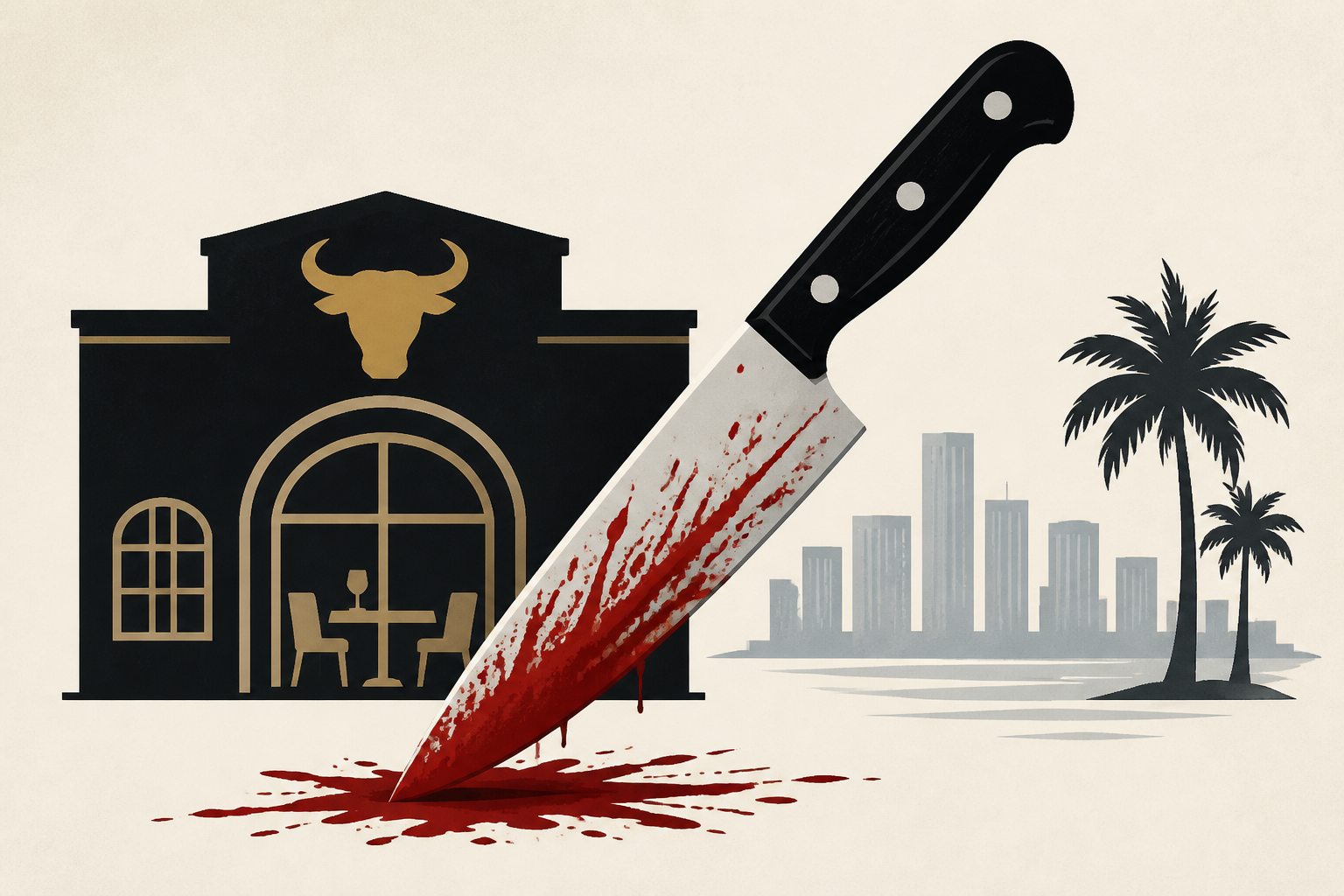 Bloodsoaked manager of ritzy Miami steakhouse accused of stabbing mom to death